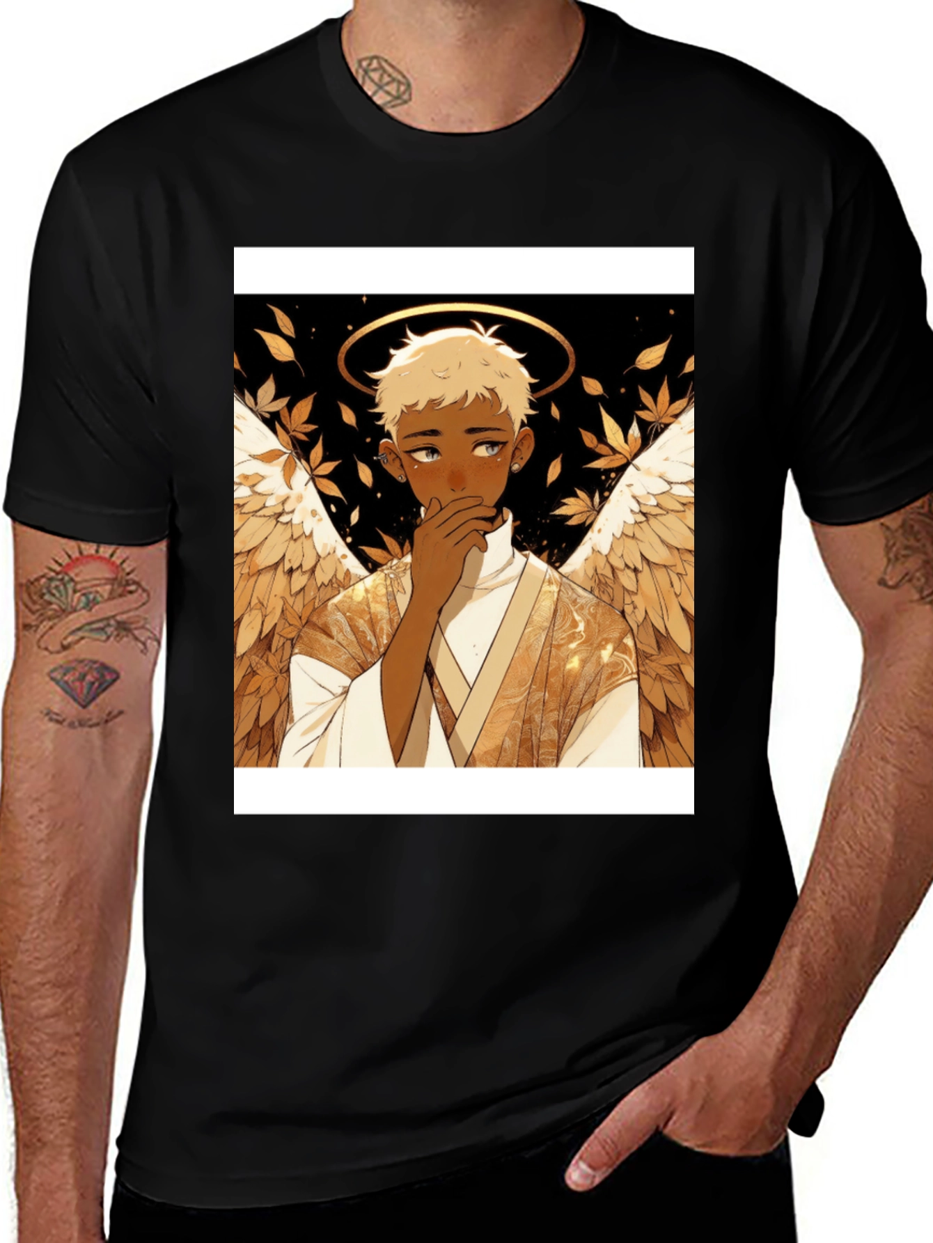 Variant 12 of Angel Anime Graphic Tee