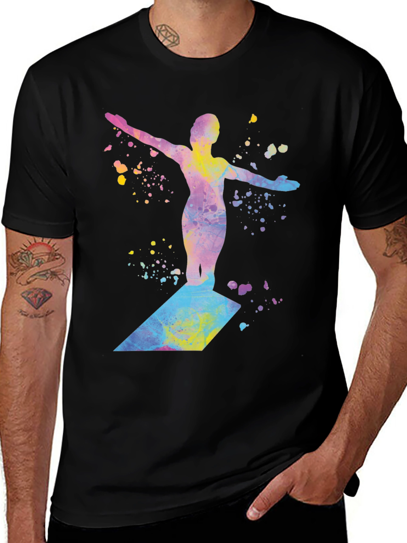 Variant 29 of Watercolor Diver Graphic T-Shirt