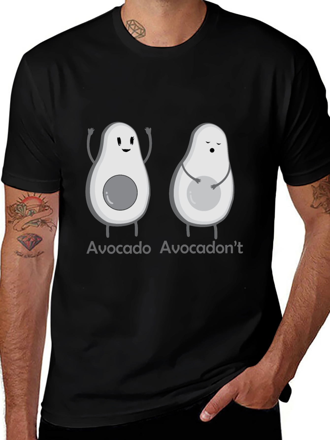Variant 23 of Avocado-Themed Graphic Tee