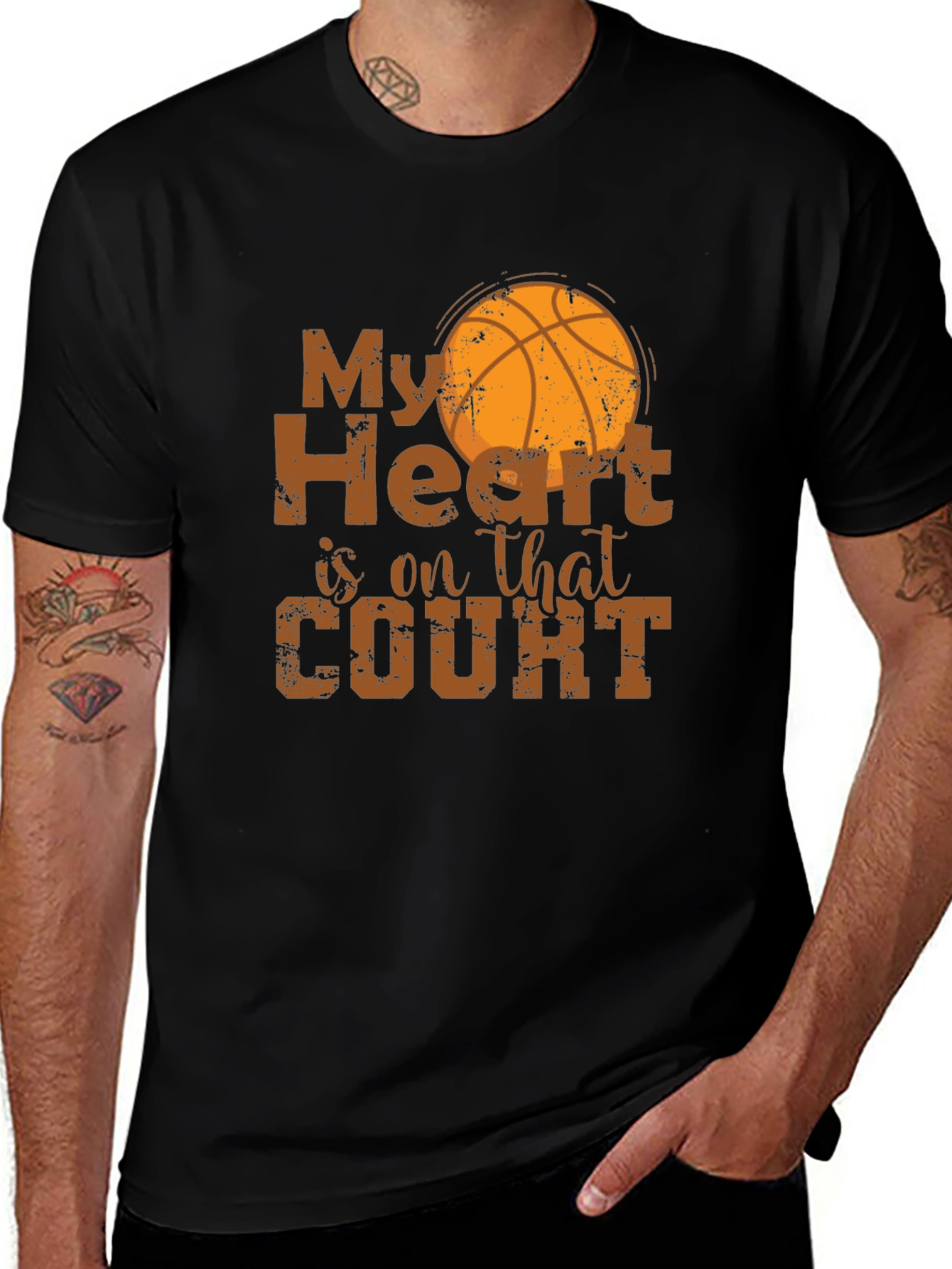 Variant 14 of My Heart Is On That Court Graphic Tee