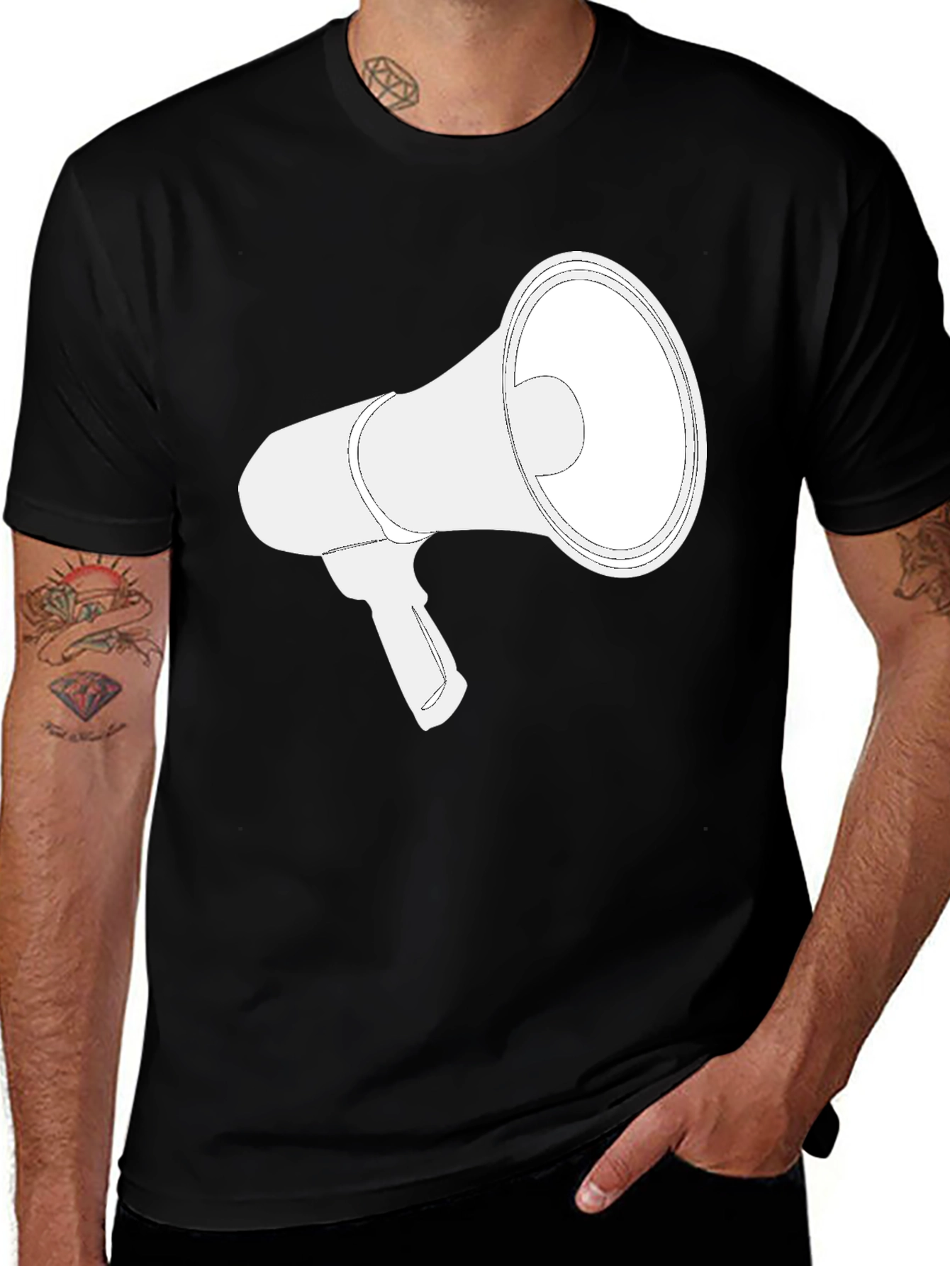 Variant 6 of Megaphone Graphic Tee - Speak Up!