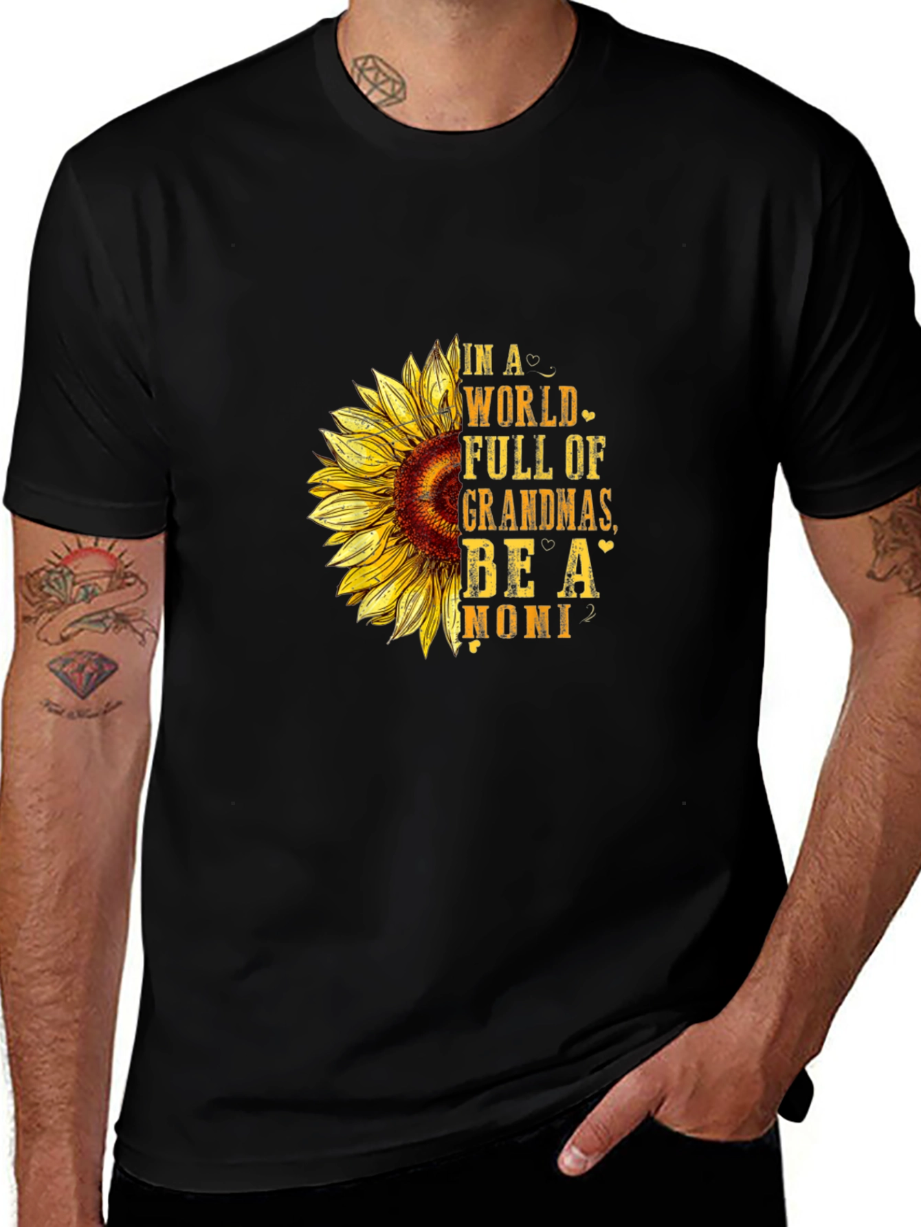 Variant 14 of Sunflower Graphic Tee - Be A Noni T-Shirt