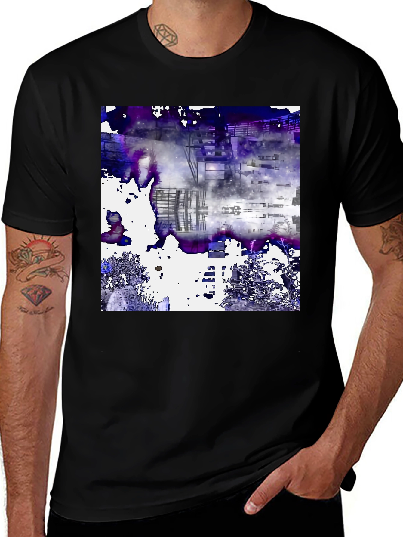 Variant 29 of Abstract Art T-Shirt - Urban Graffiti Style