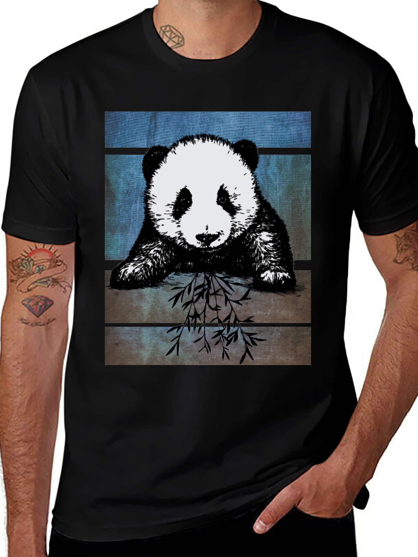 Variant 8 of Panda Graphic Print T-Shirt - Casual Style