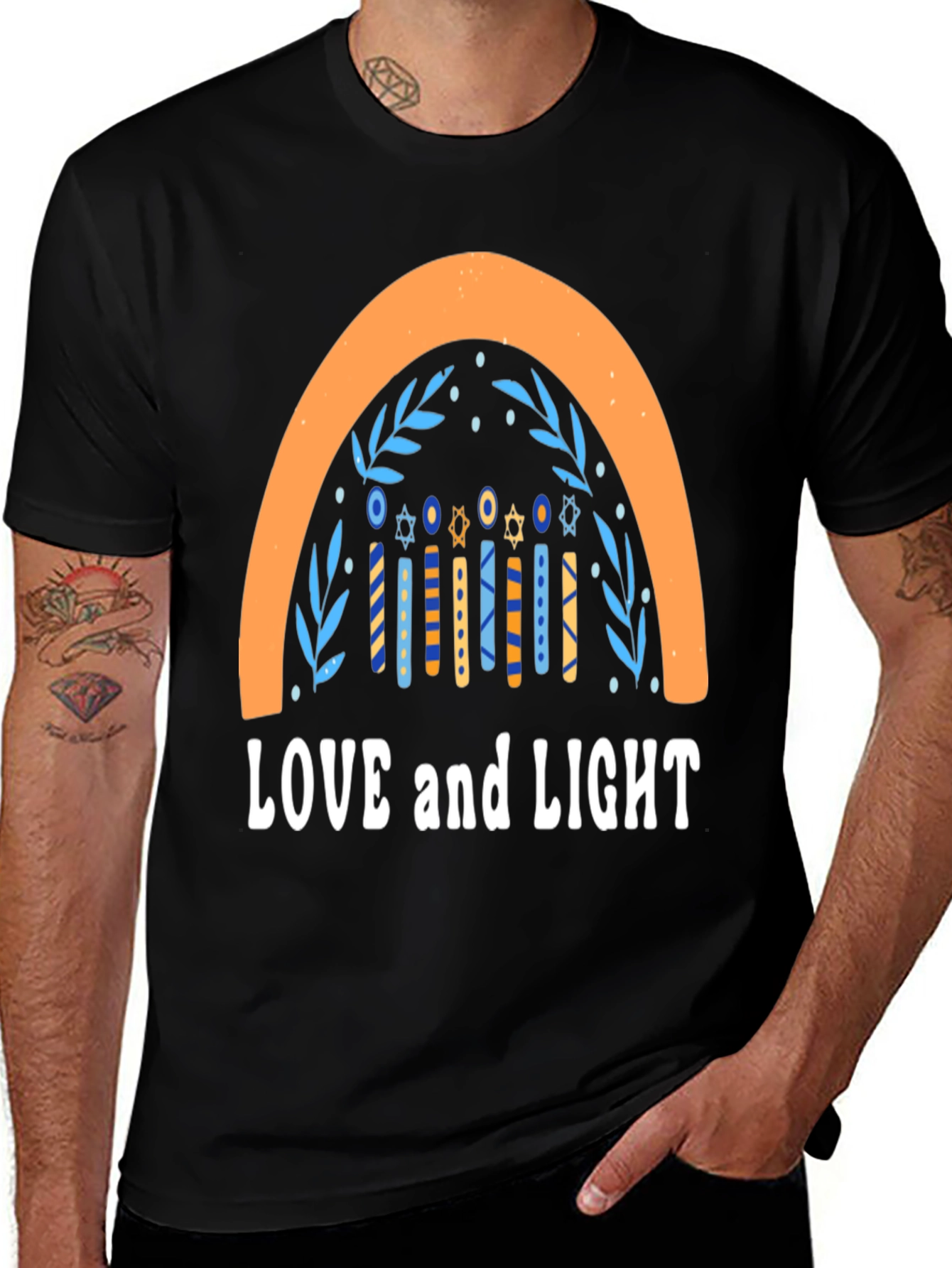 Love and Light Hanukkah T-Shirt