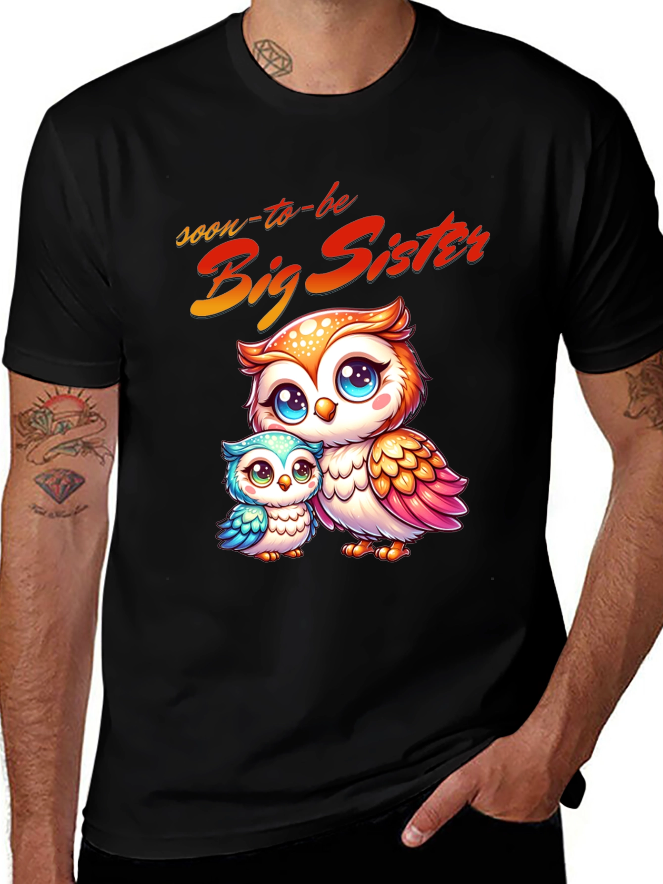 Soon-to-Be Big Sister Owl T-Shirt
