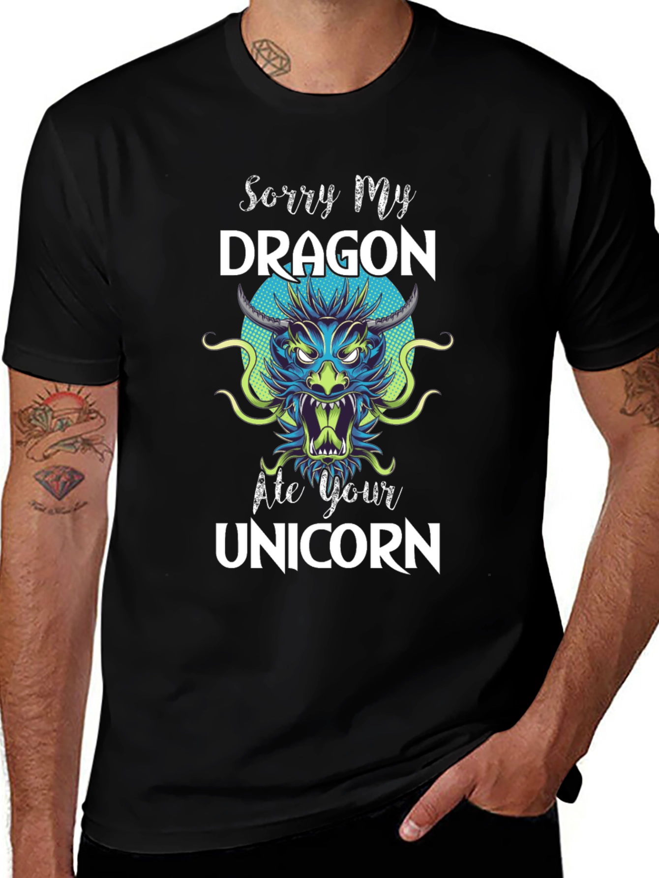 Variant 19 of Dragon Ate Your Unicorn T-Shirt