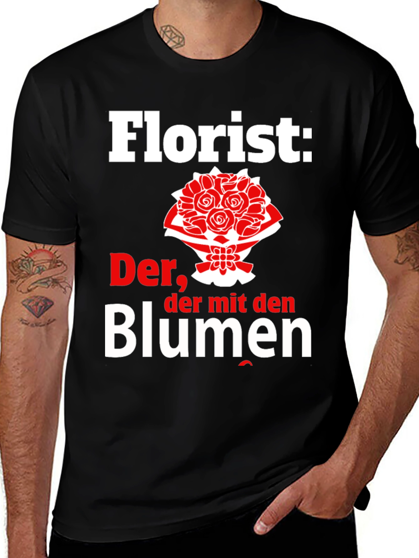 Florist T-Shirt - Der, der mit den Blumen