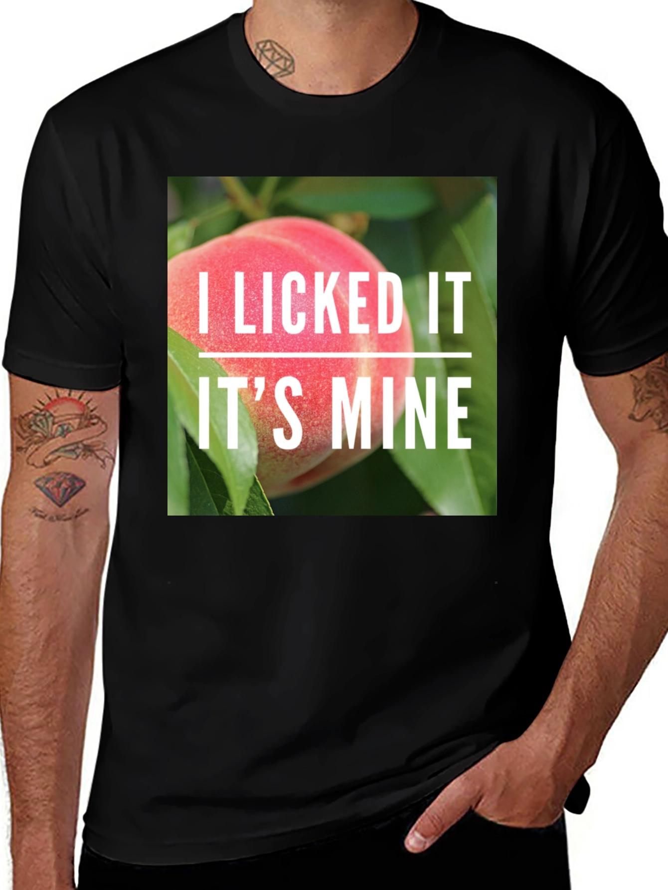 I Licked It Peach T-Shirt