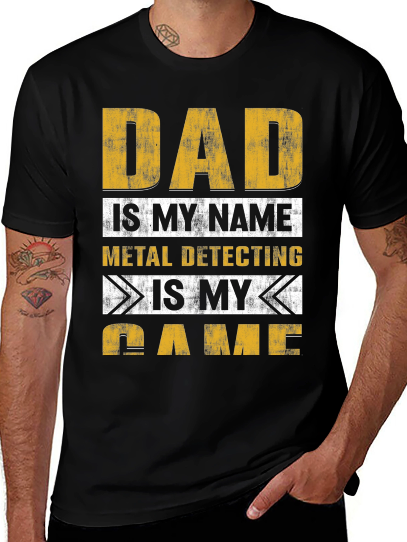 Variant 8 of Dad Metal Detecting Game T-Shirt