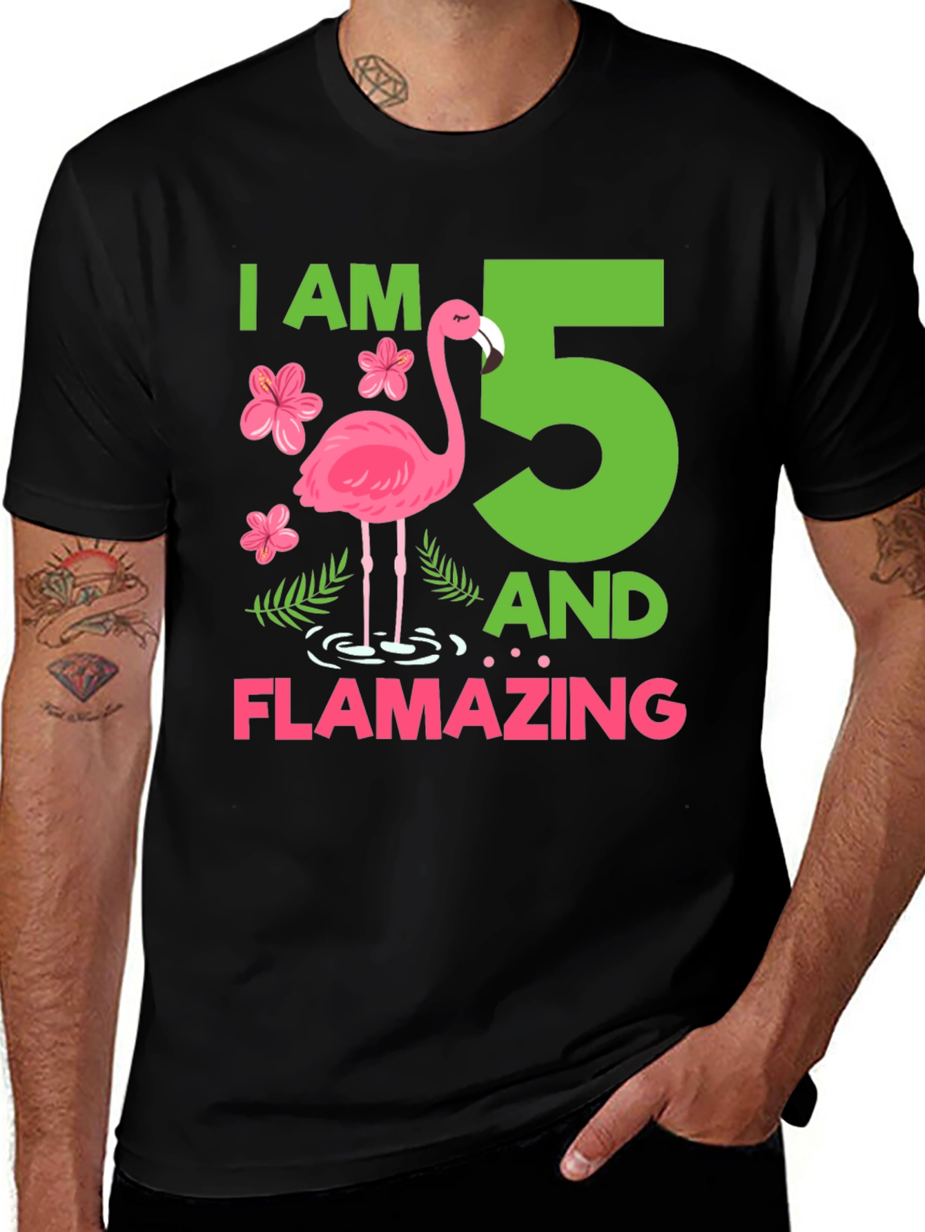 Variant 24 of Flamazing 5th Birthday T-Shirt