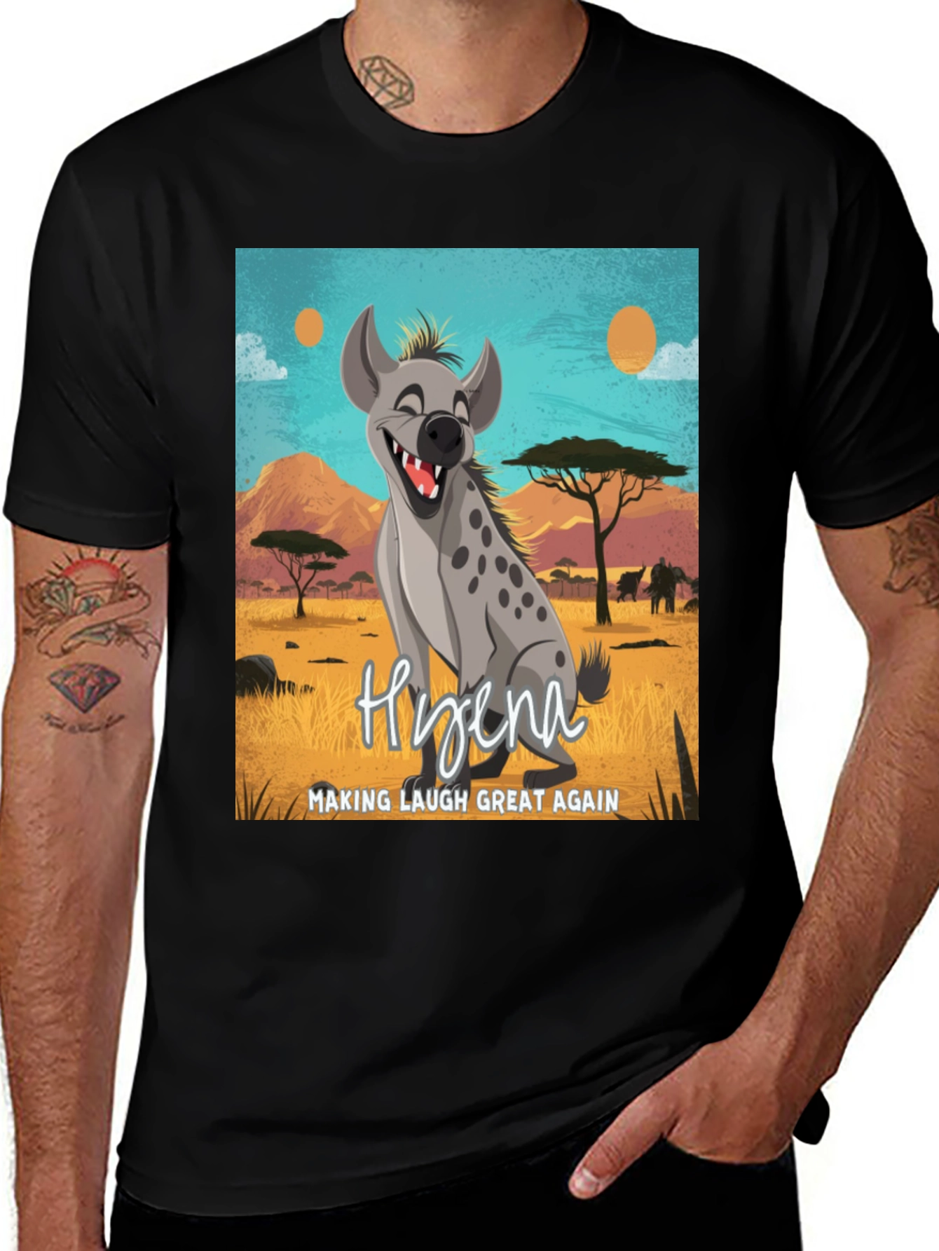 Variant 25 of Hyena Making Laugh Great Again T-Shirt