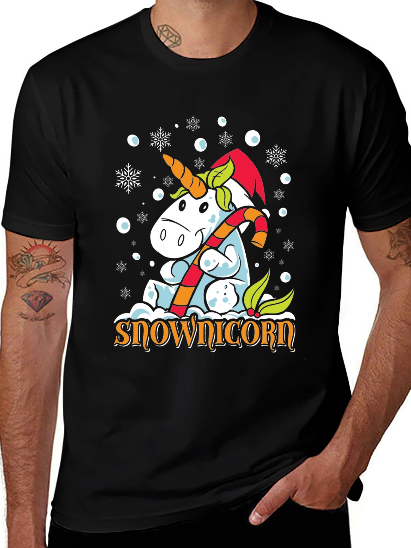 Snow-nicorn Holiday T-Shirt
