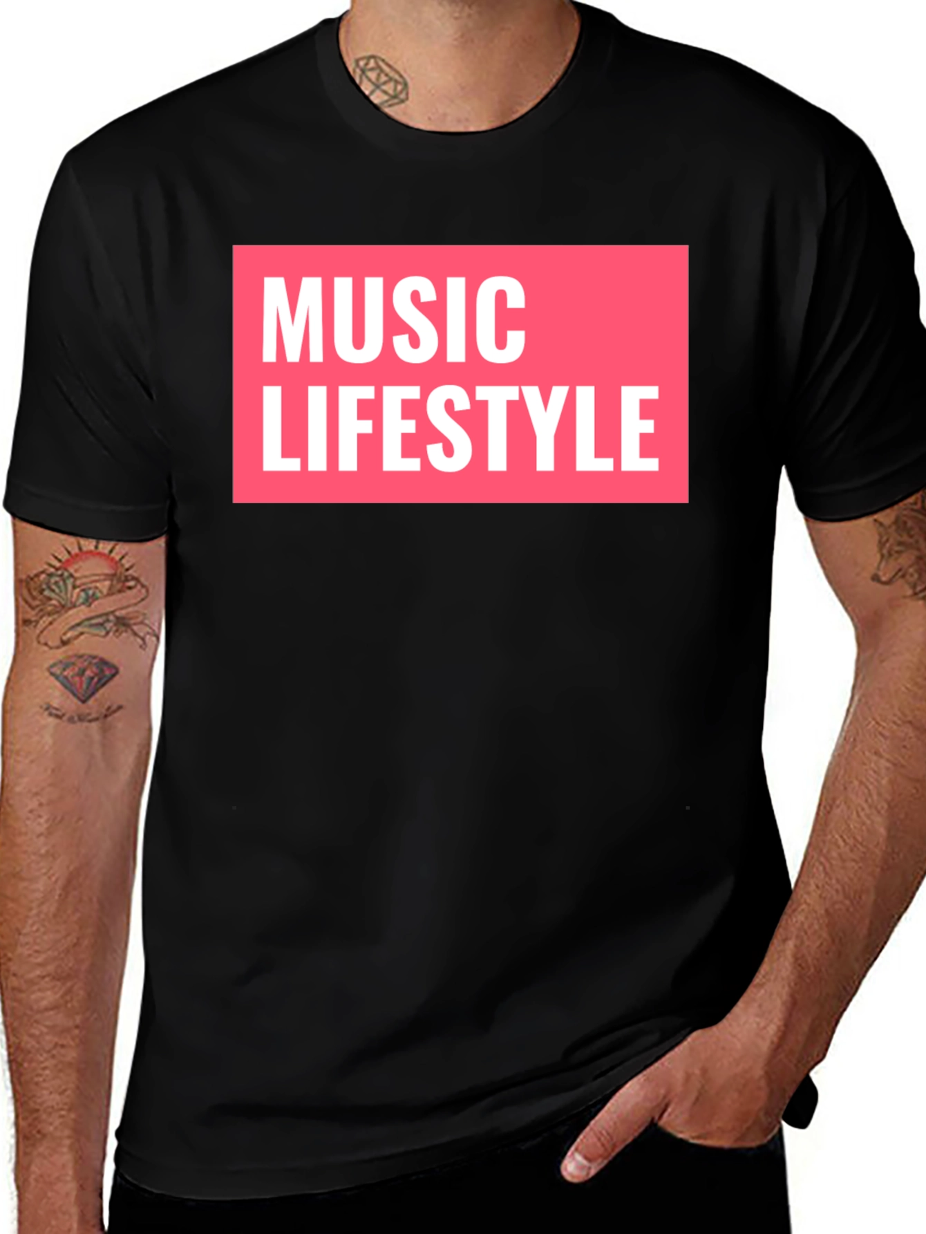 Variant 14 of Music Lifestyle Black T-Shirt
