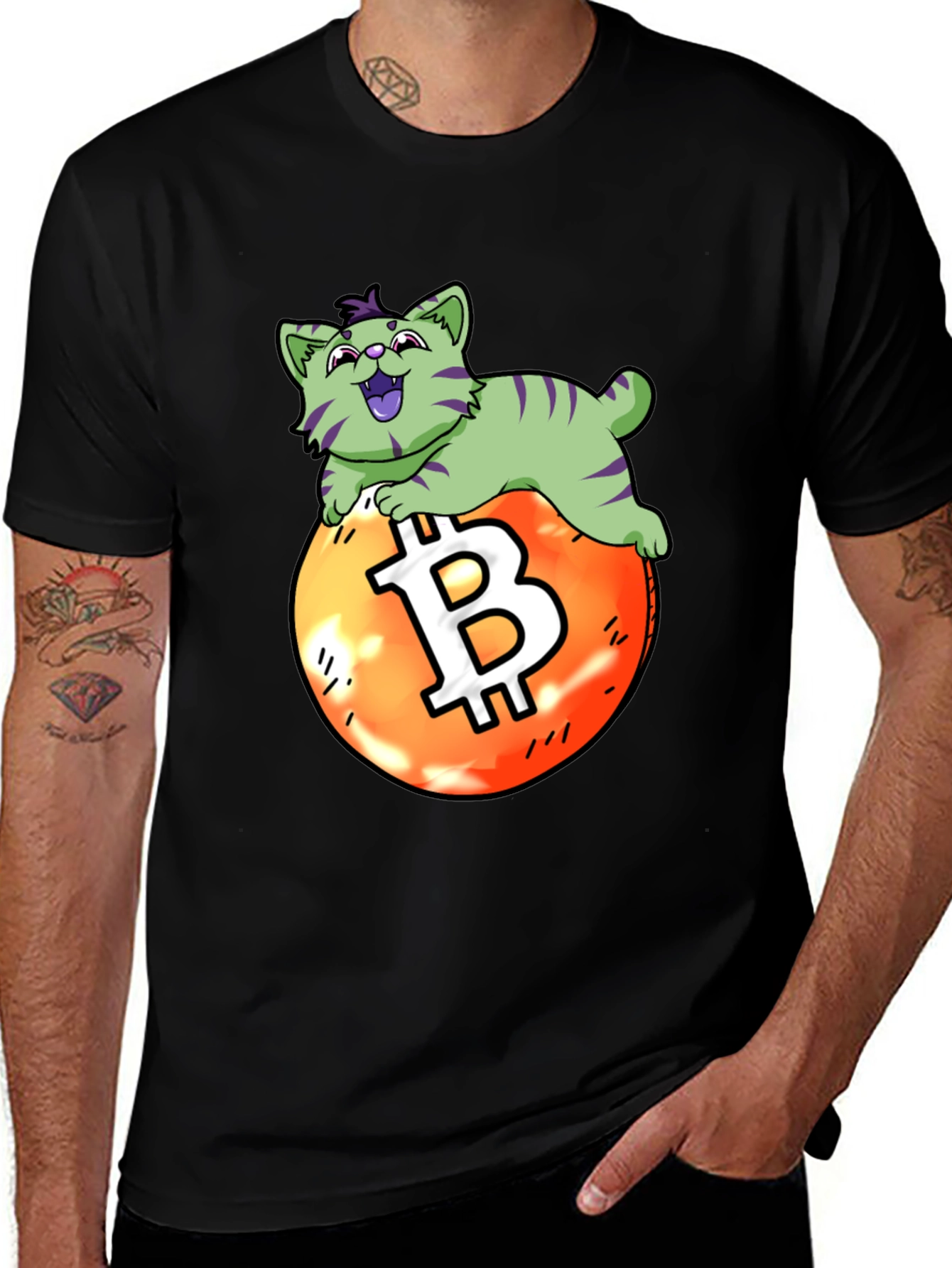 Bitcoin Cat T-Shirt - Crypto Lover Tee
