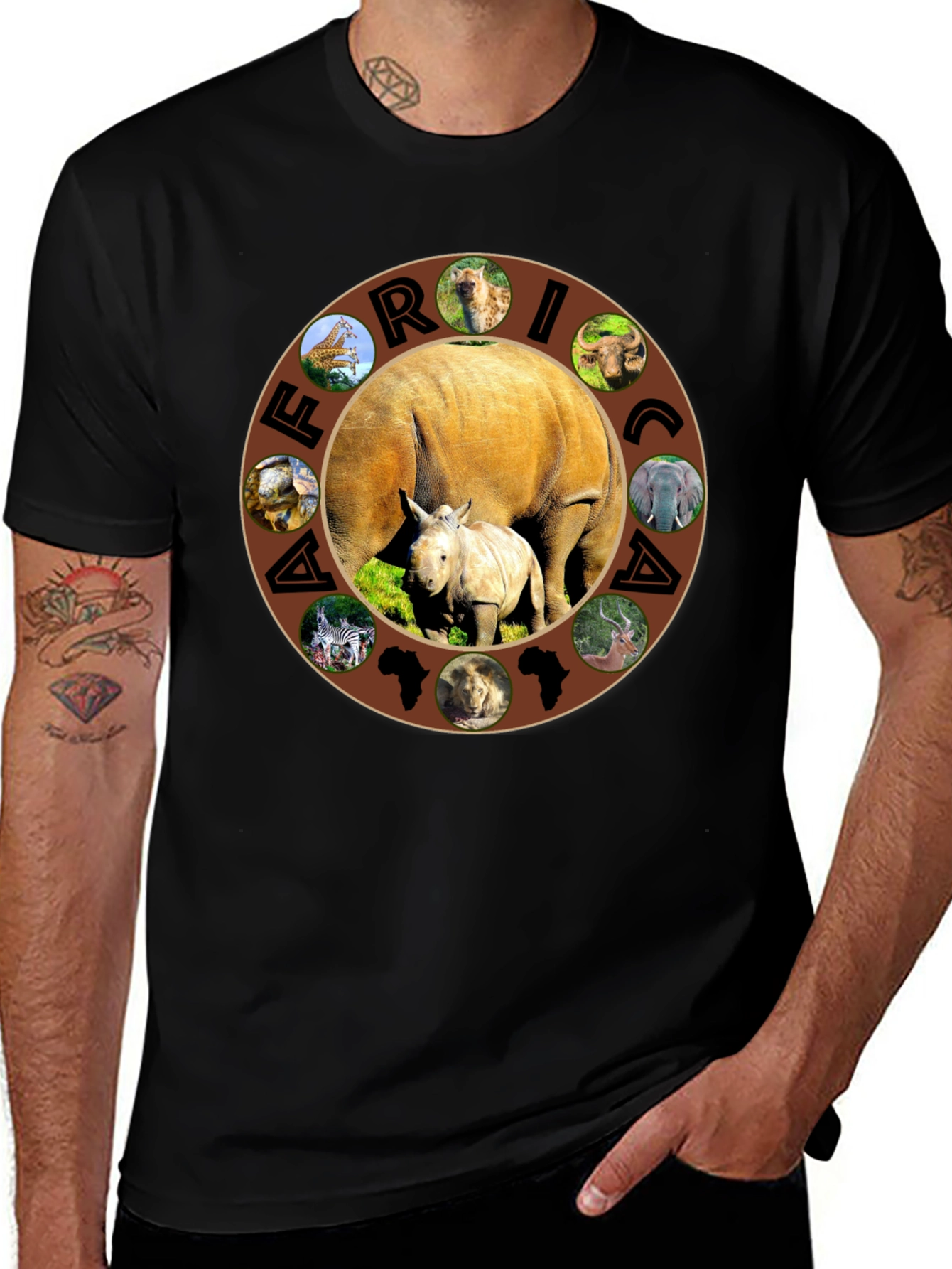 Variant 17 of Africa Animals Graphic T-Shirt