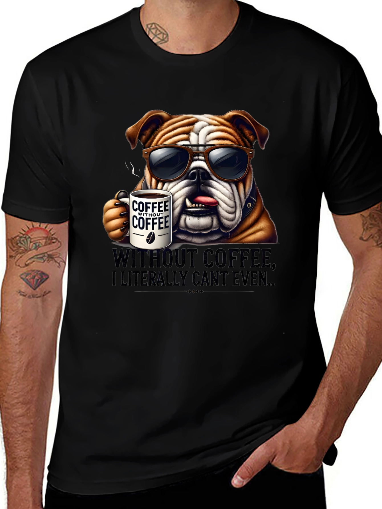 Variant 8 of Coffee Bulldog T-Shirt