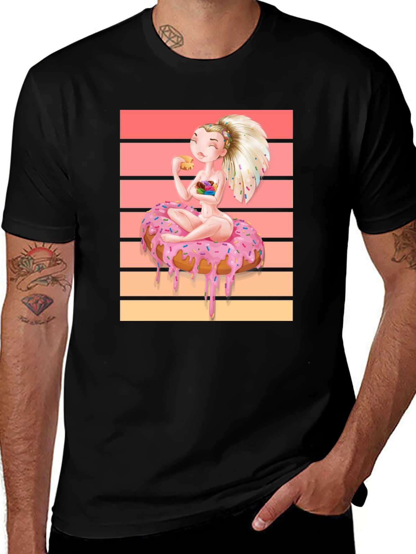Variant 27 of Donut Dream T-Shirt: Sweet Cartoon Tee