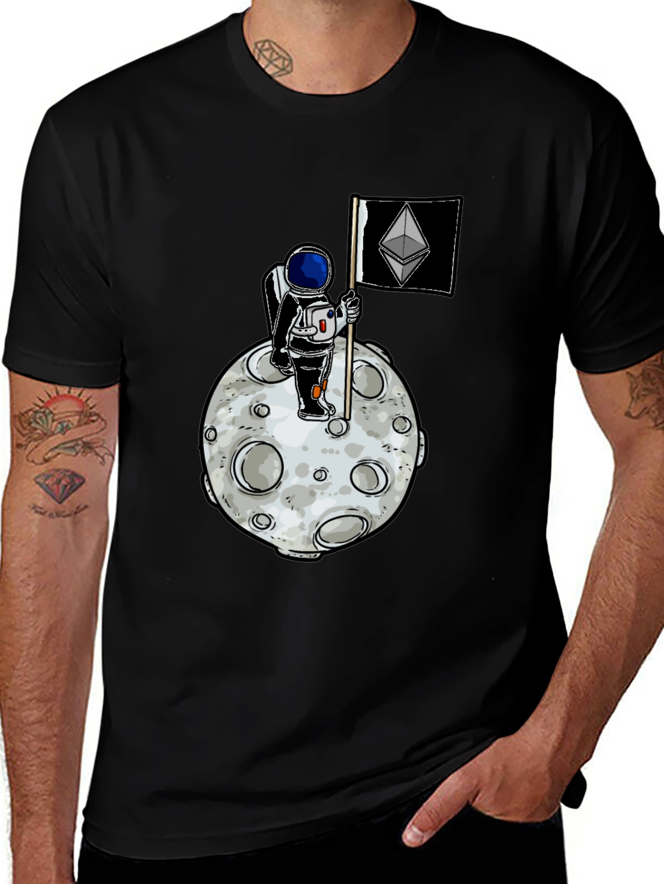 Ethereum Moon Astronaut T-Shirt
