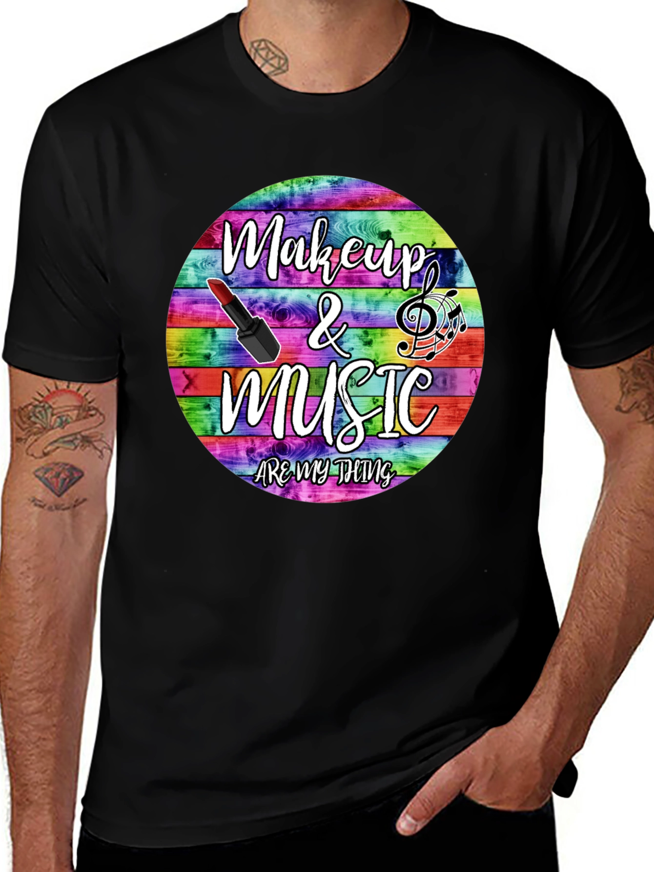 Variant 19 of Makeup & Music T-Shirt