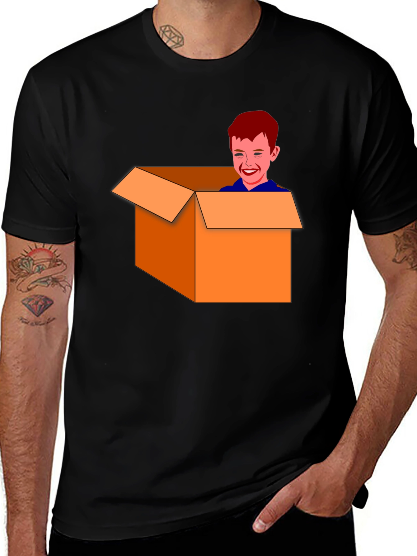 Variant 21 of Boy in a Box Graphic Tee - Funny T-Shirt