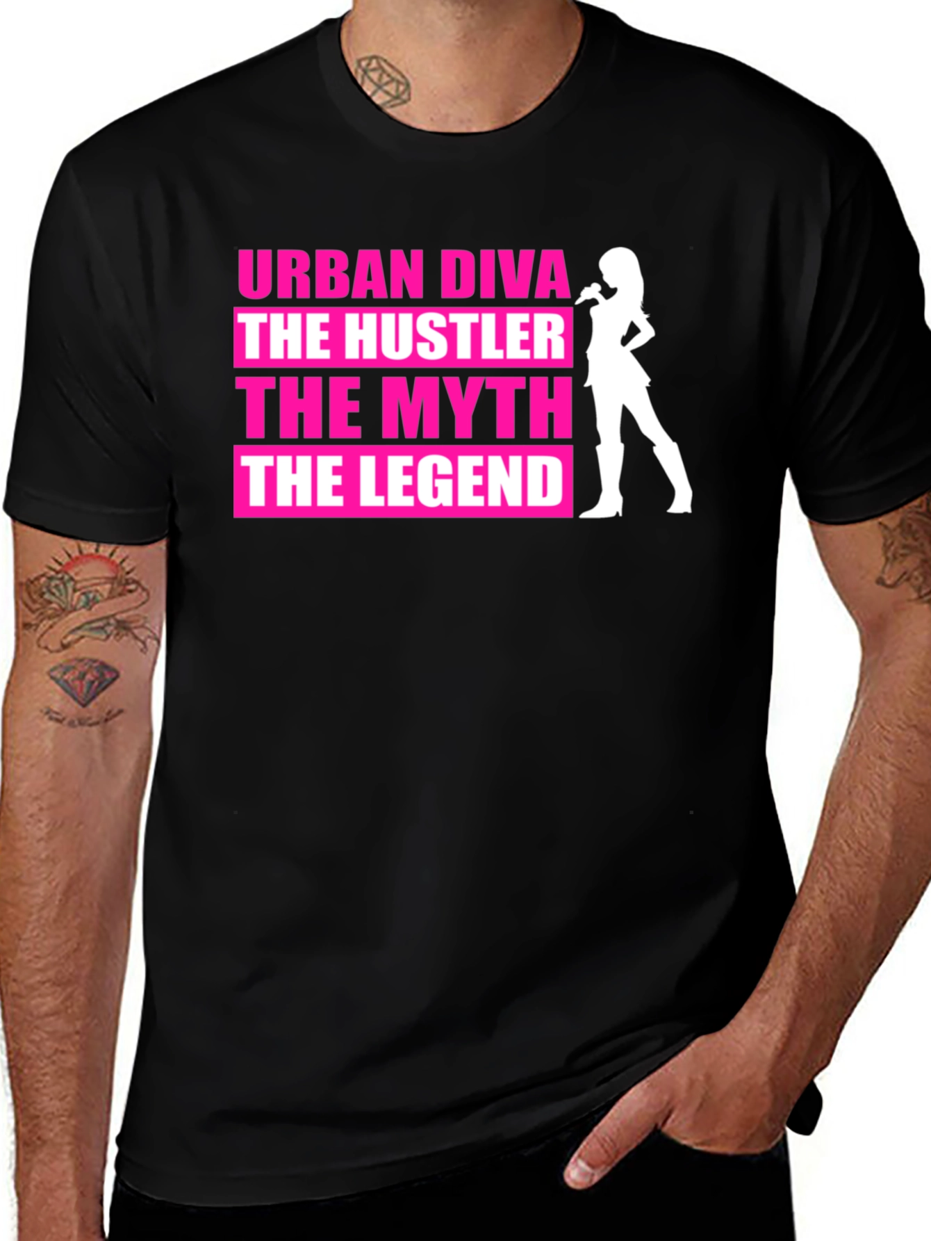 Variant 22 of Urban Diva Hustler Legend Graphic T-Shirt