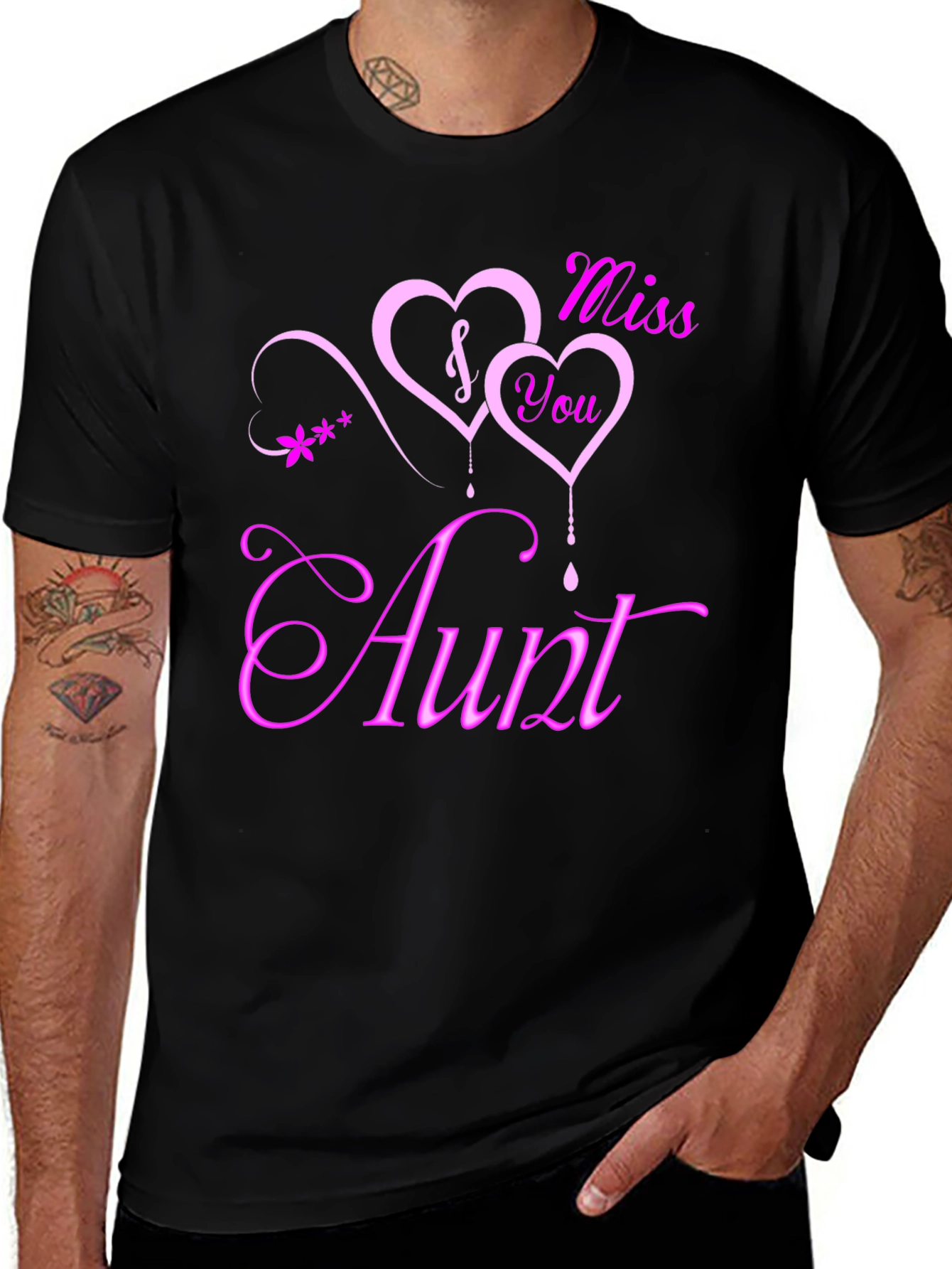 Variant 13 of Miss You Aunt T-Shirt | Sentimental Graphic Tee