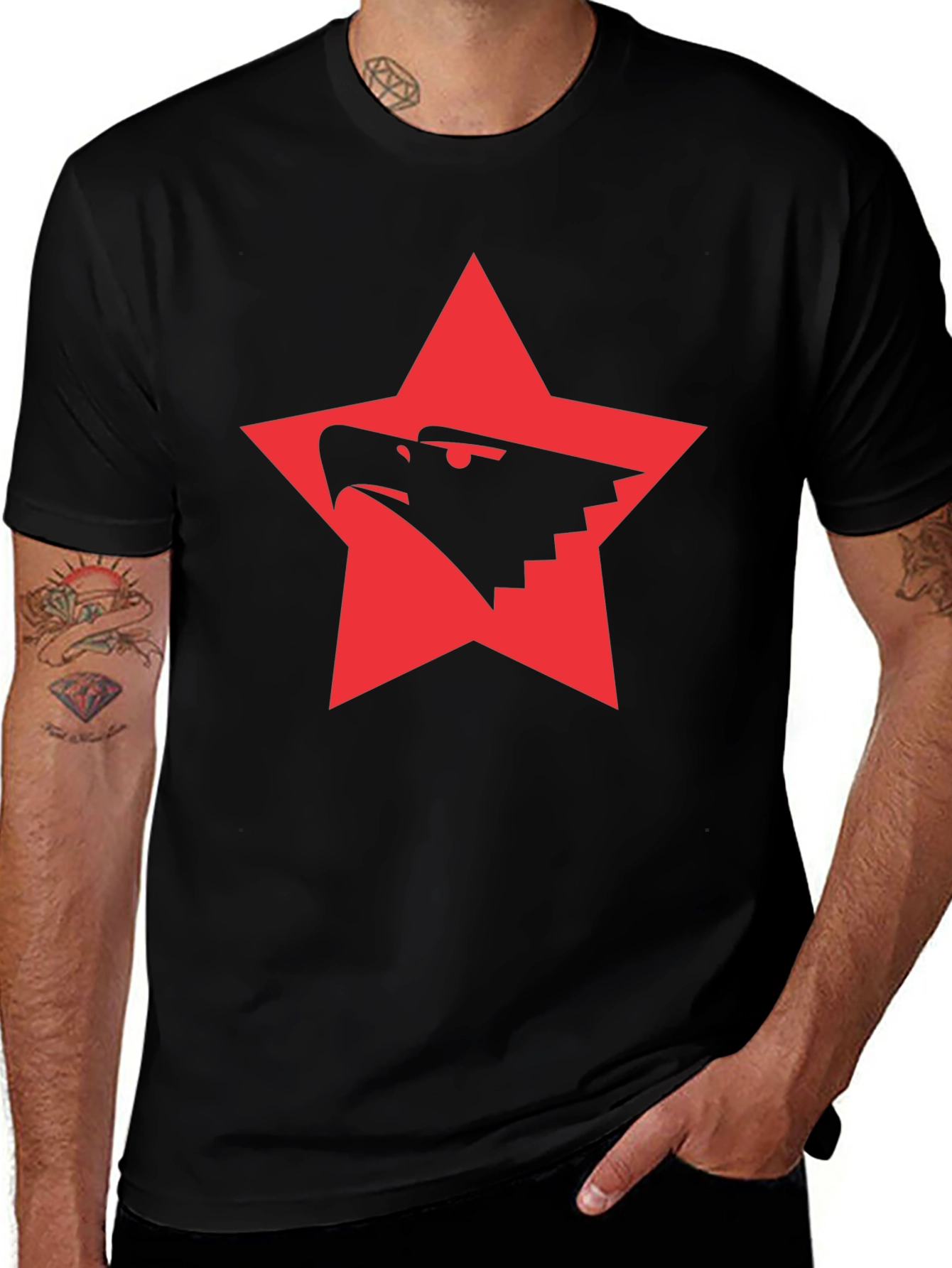 Variant 27 of Bold Star & Eagle Graphic Tee