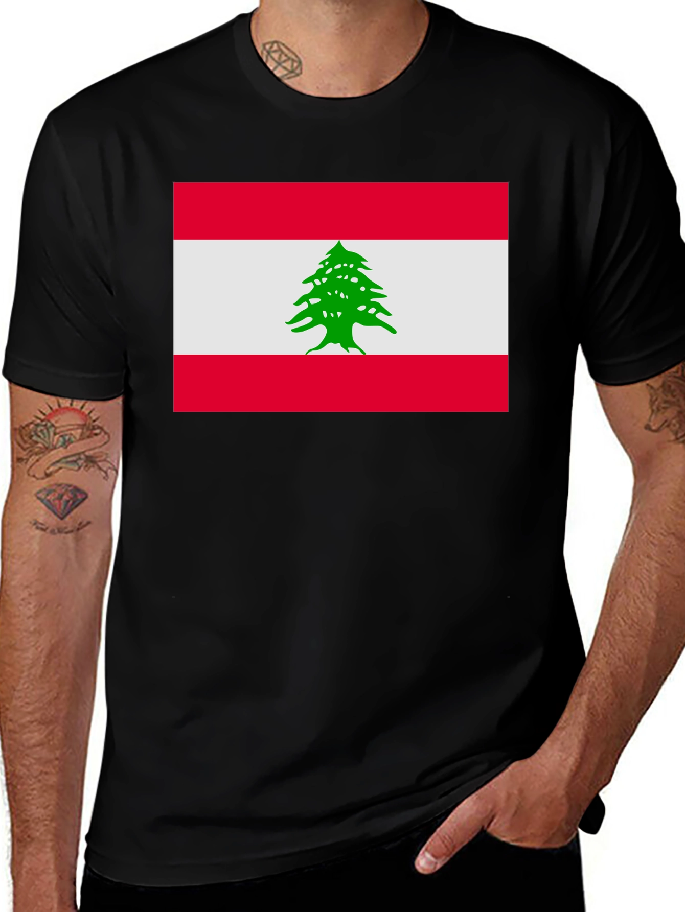 Lebanon Flag Graphic Tee - Unisex