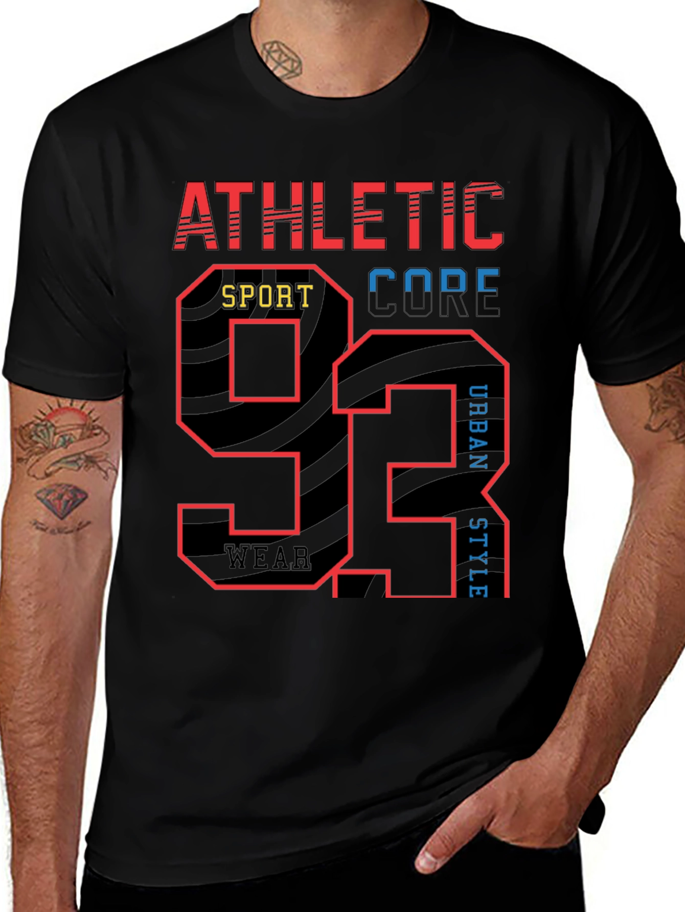 Variant 7 of Athletic Core 93 Graphic Tee - Urban Style