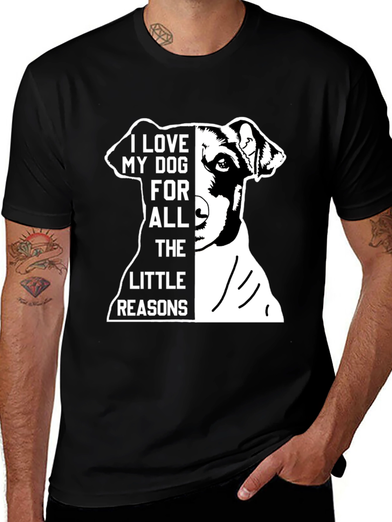 Variant 8 of Dog Lover T-Shirt - I Love My Dog For All The Little Reasons