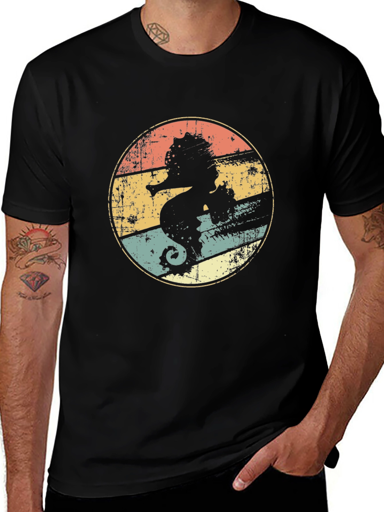 Variant 15 of Retro Seahorse Graphic T-Shirt