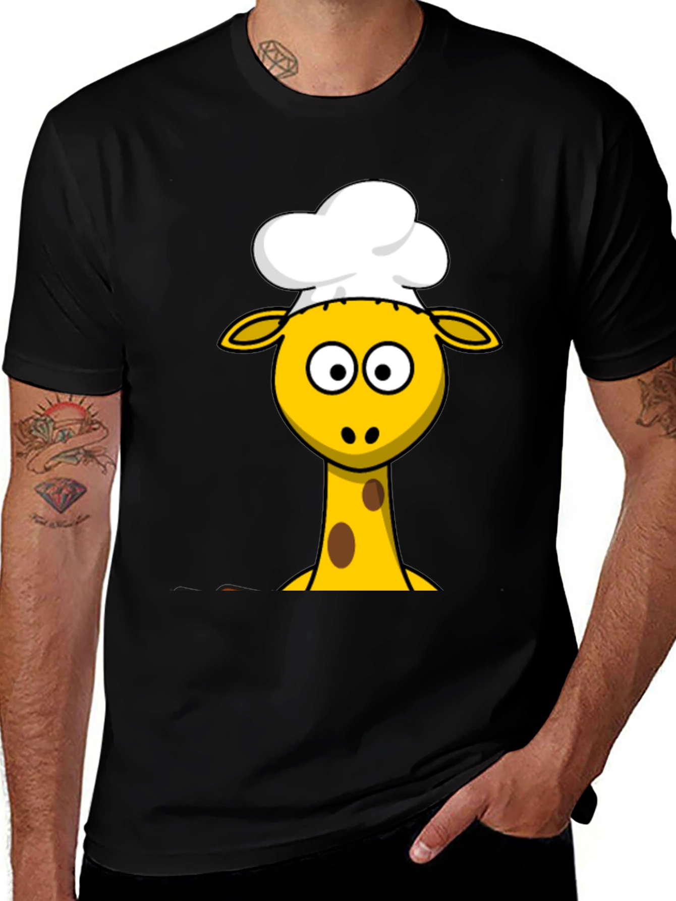 Variant 18 of Chef Giraffe T-Shirt - Cartoon Animal Tee