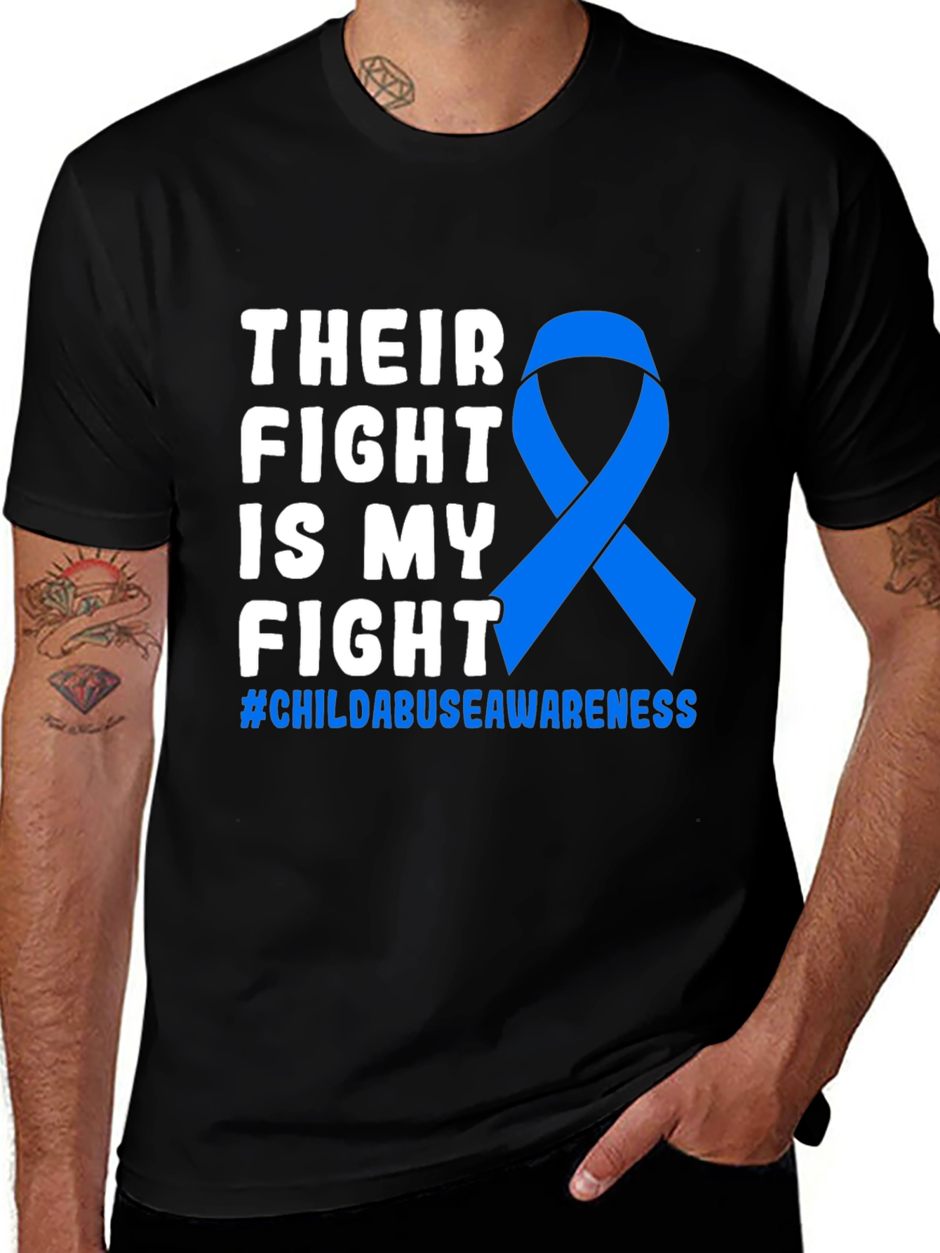 Child Abuse Awareness T-Shirt - Their Fight Is My Fight
