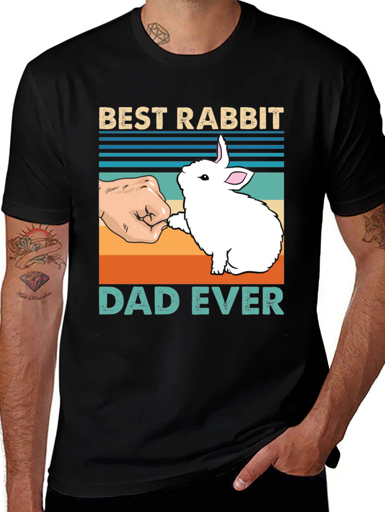 Variant 18 of Best Rabbit Dad Ever T-Shirt