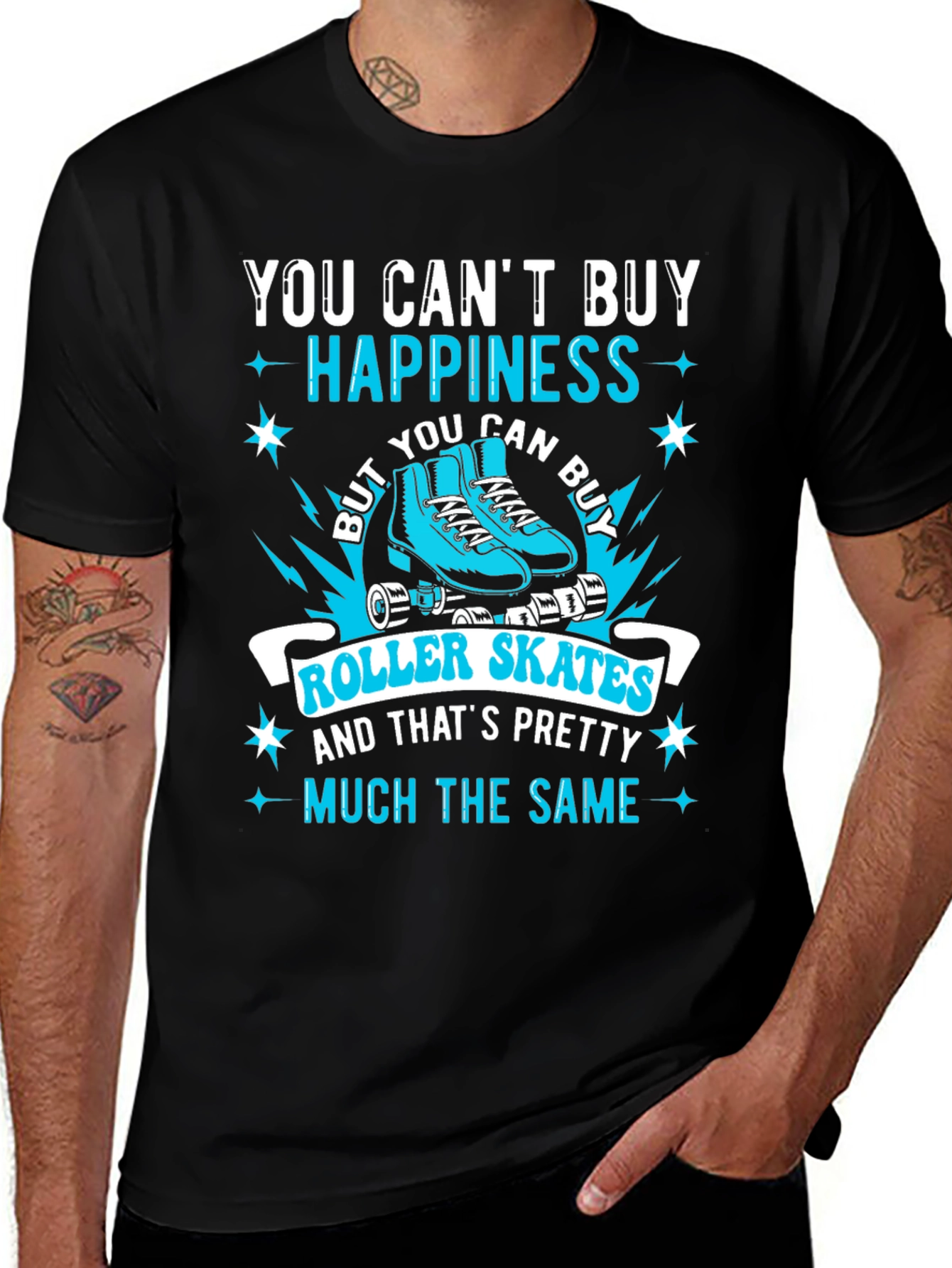 Variant 8 of Roller Skates Happiness T-Shirt