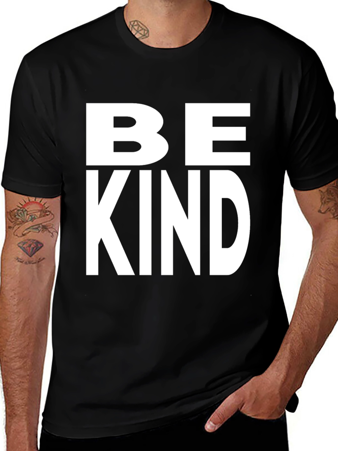 Variant 30 of Be Kind Black T-Shirt
