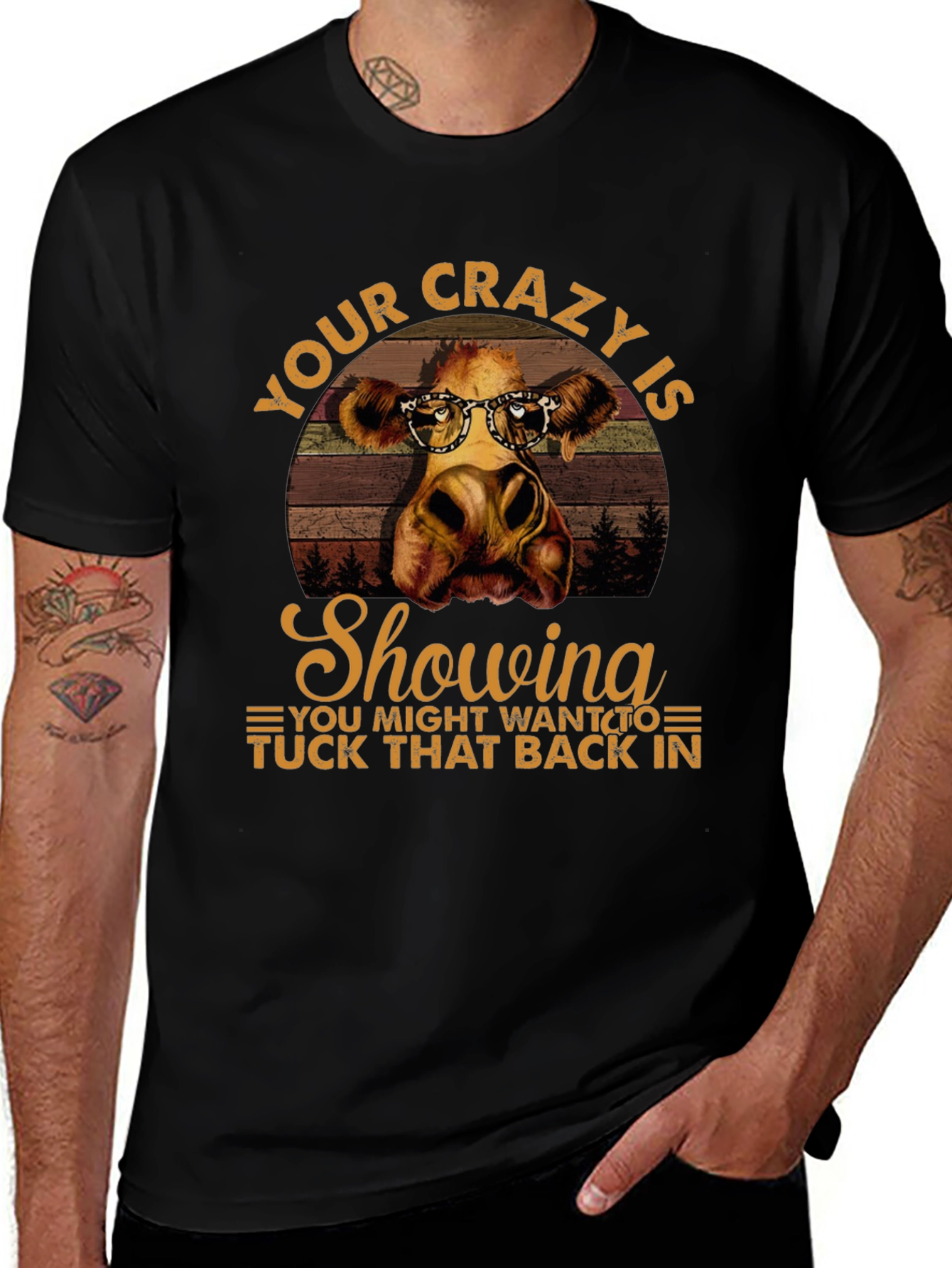 Variant 16 of Crazy Cow Showing T-Shirt
