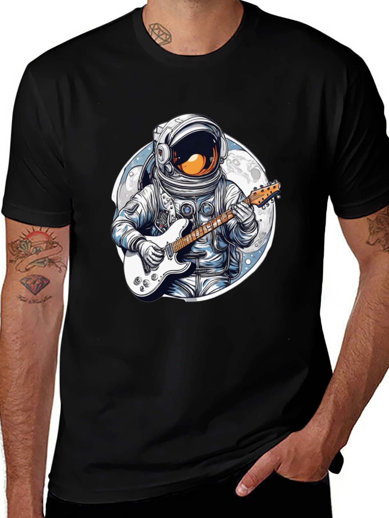 Variant 3 of Astronaut Guitar Player T-Shirt