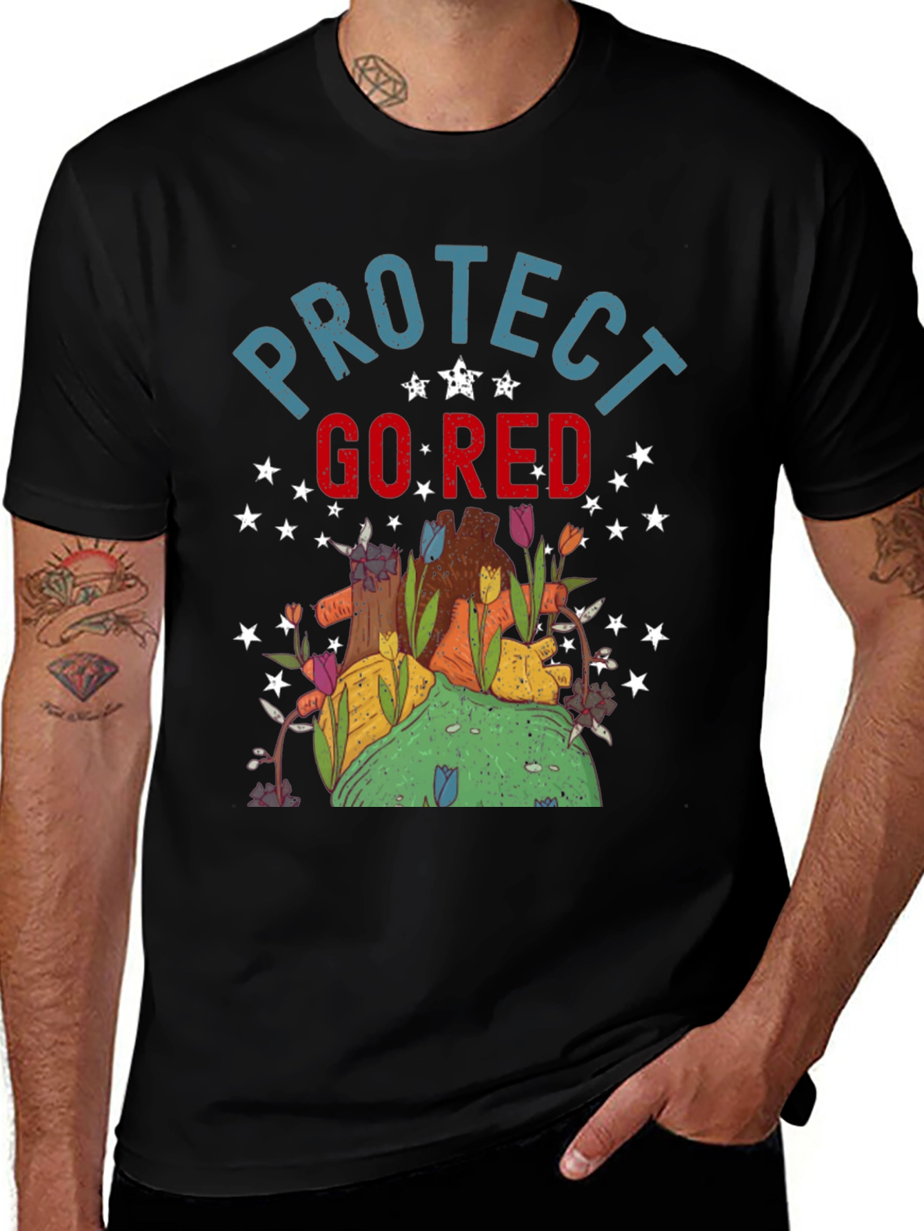 Variant 10 of Protect Go Red Graphic Tee