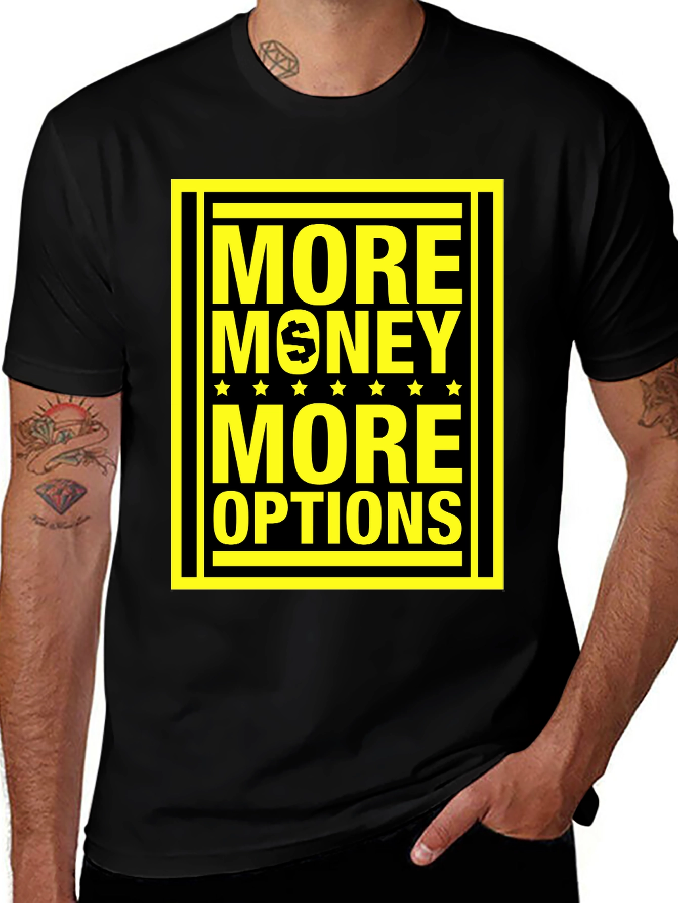 Variant 29 of More Money More Options Graphic Tee