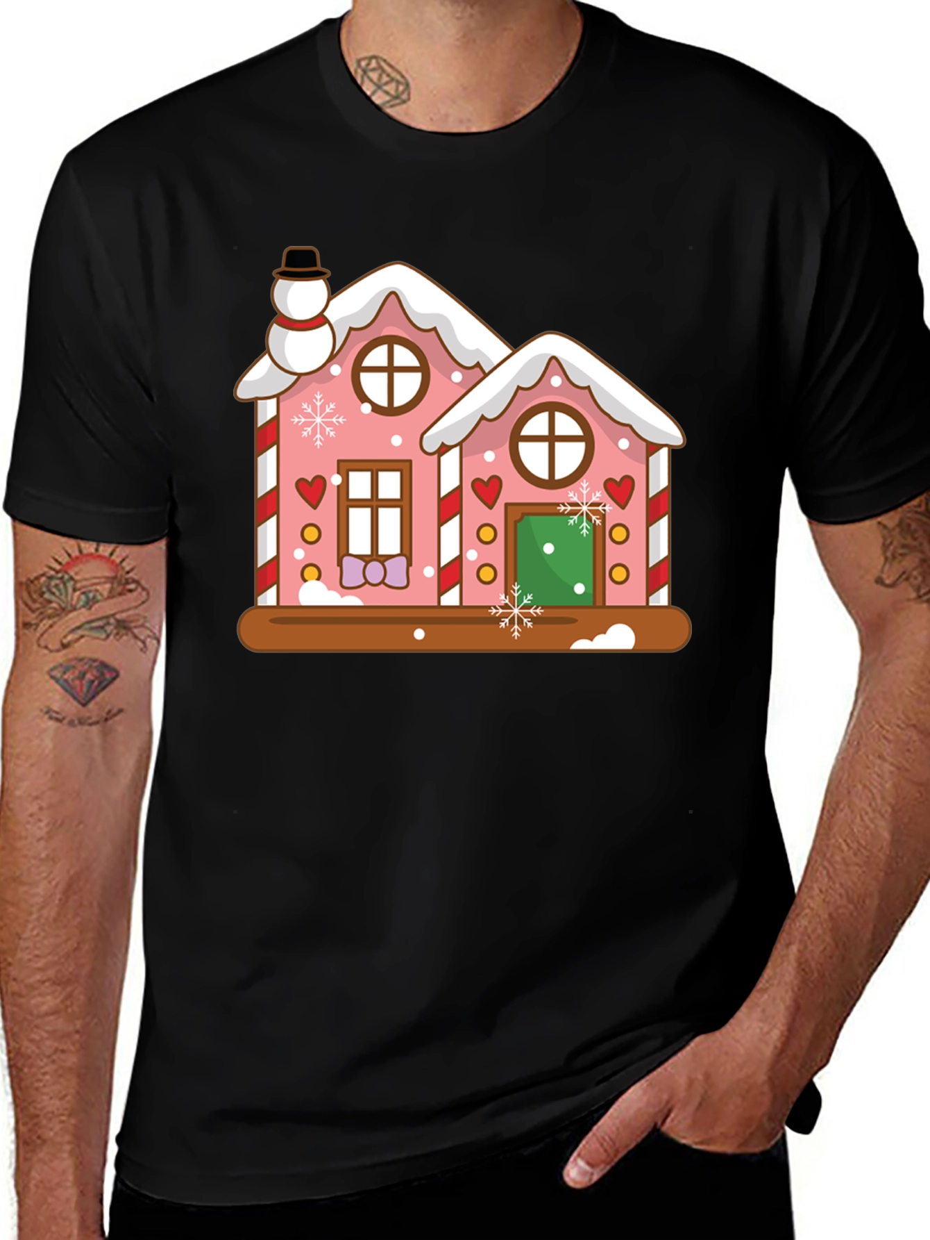 Gingerbread House Christmas T-Shirt