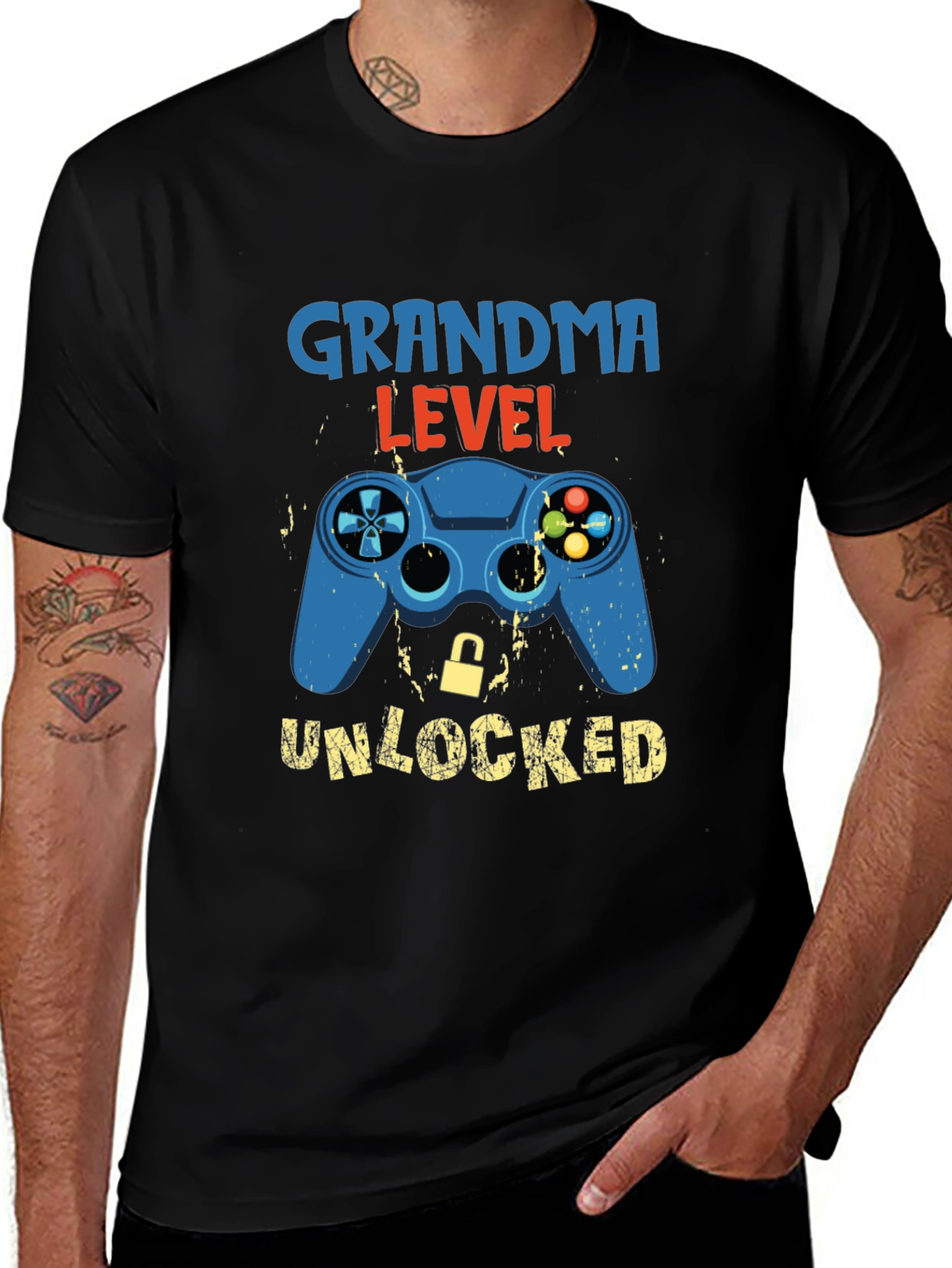 Grandma Level Unlocked Gamer T-Shirt