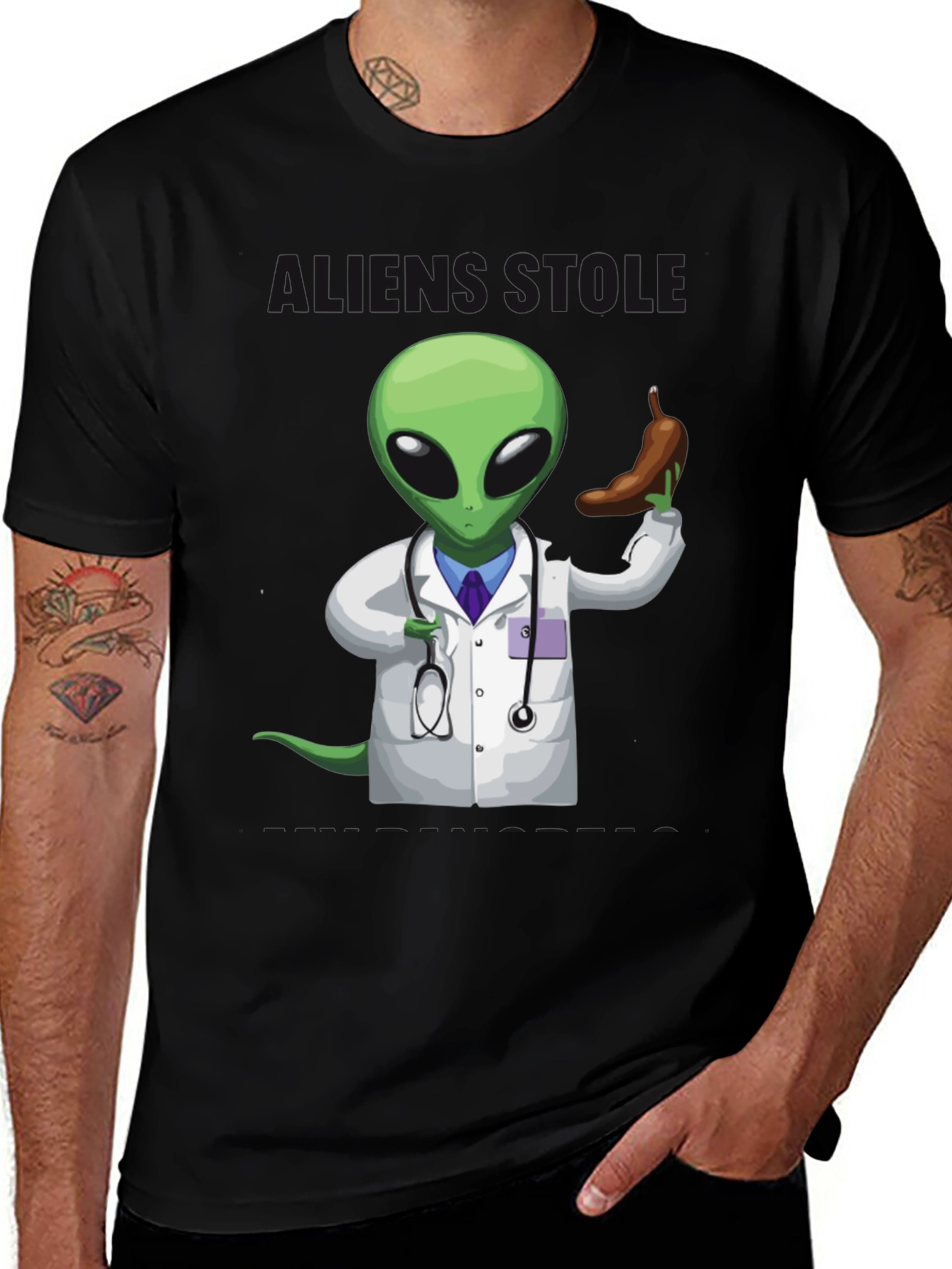 Variant 19 of Doctor Alien Holding Appendix T-Shirt