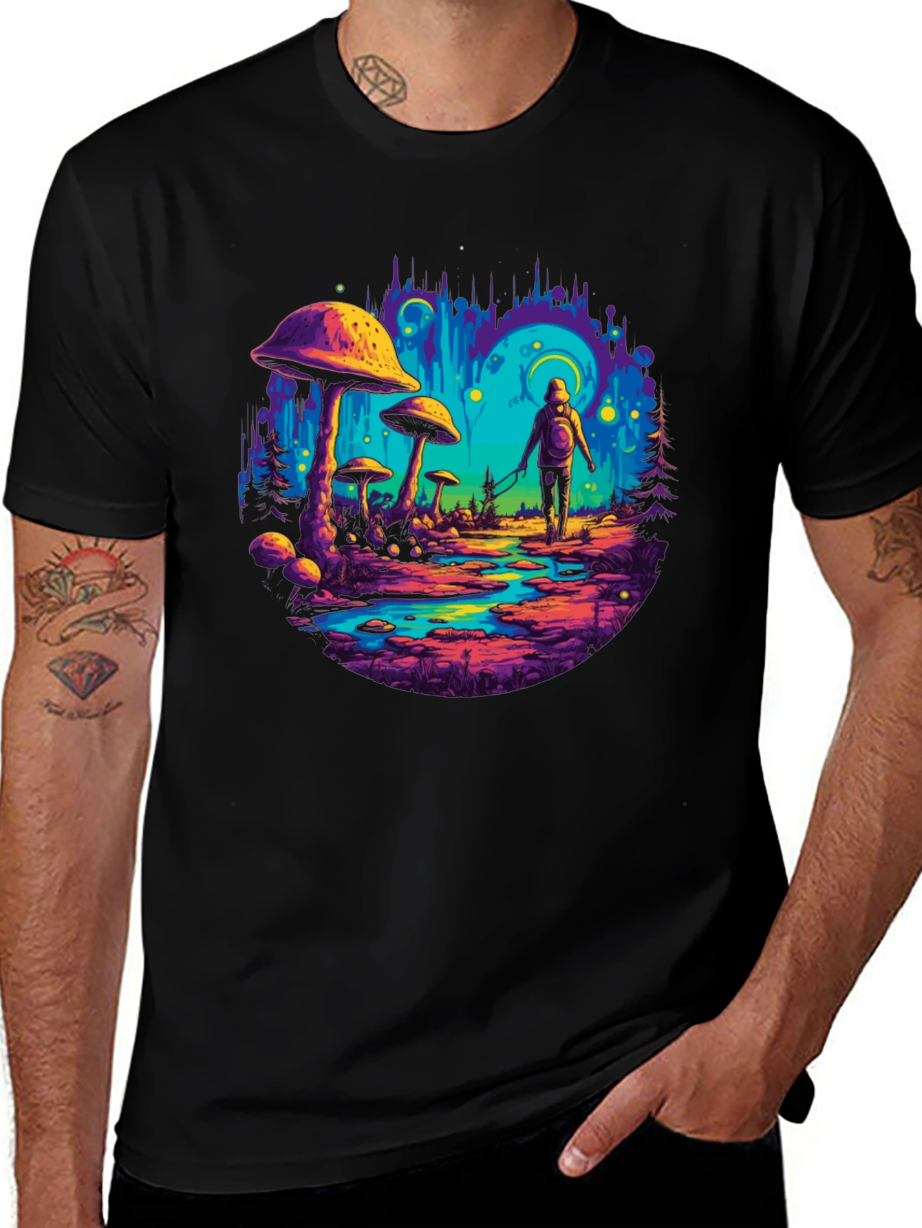 Variant 14 of Mystical Mushroom Trip T-Shirt