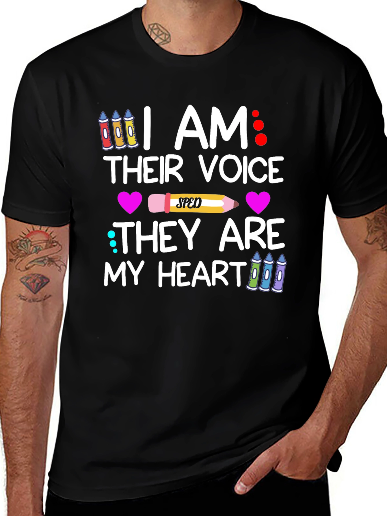 Variant 20 of I Am Their Voice SPED Teacher Graphic T-Shirt