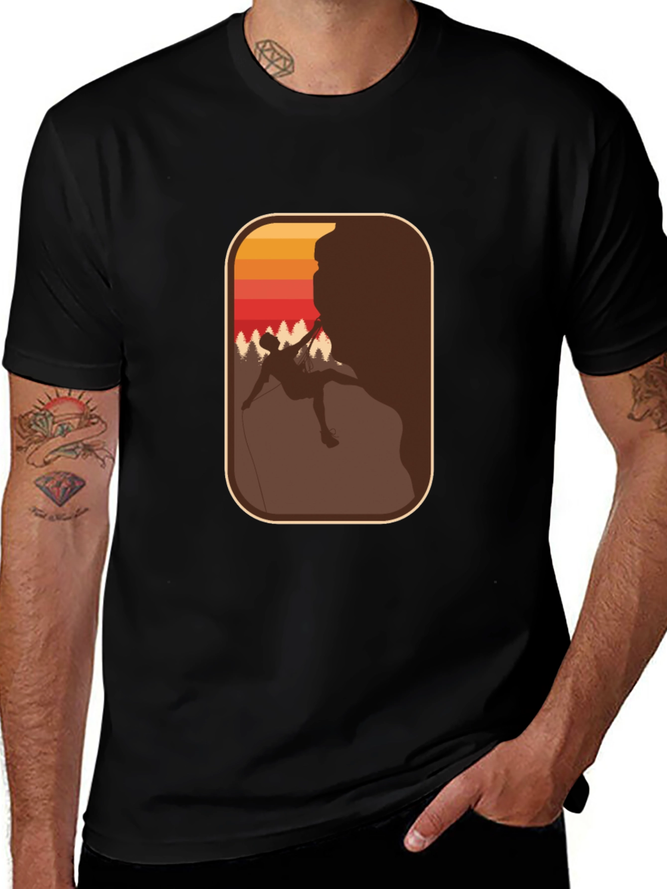 Variant 21 of Rock Climbing Silhouette T-Shirt - Adventure Ready Tee