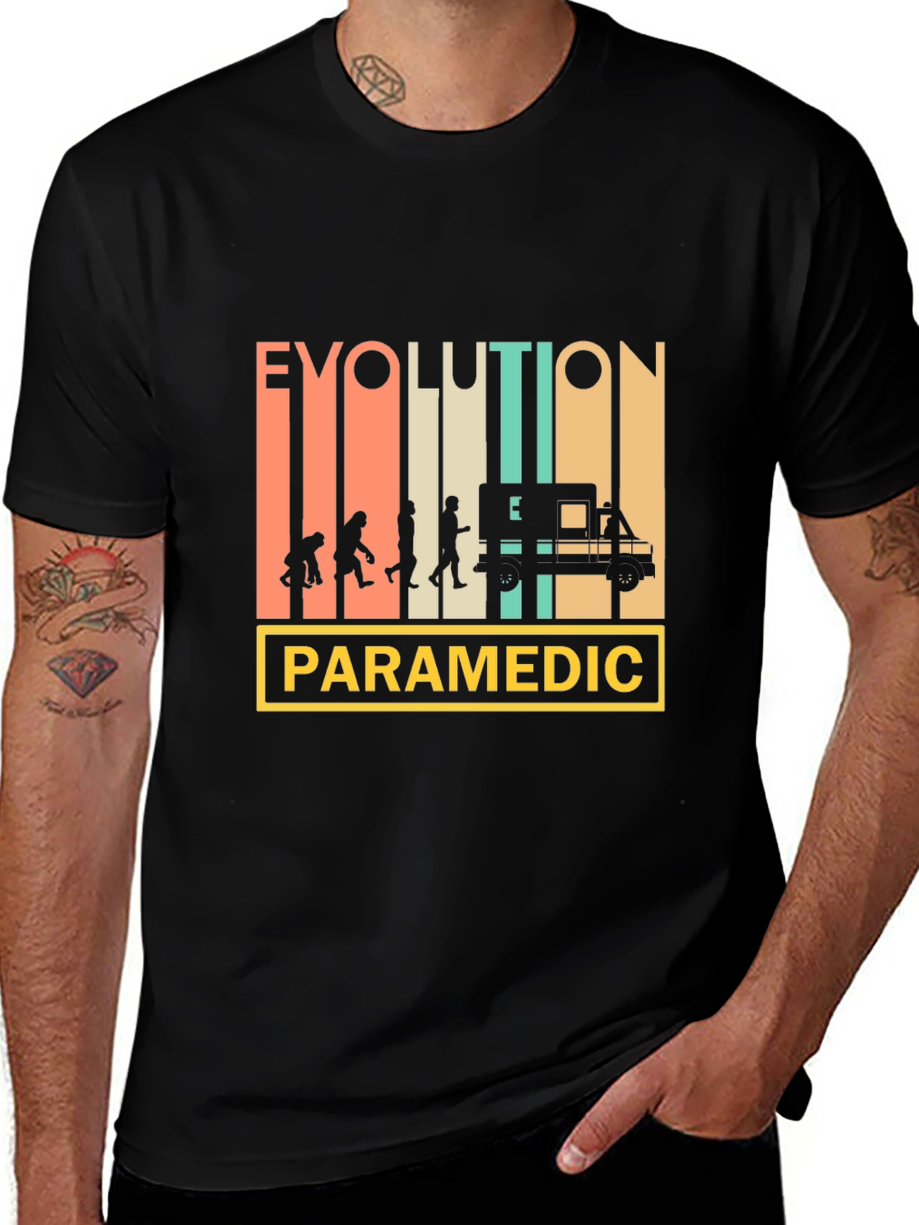 Variant 18 of Evolution of a Paramedic T-Shirt - Funny EMS Tee