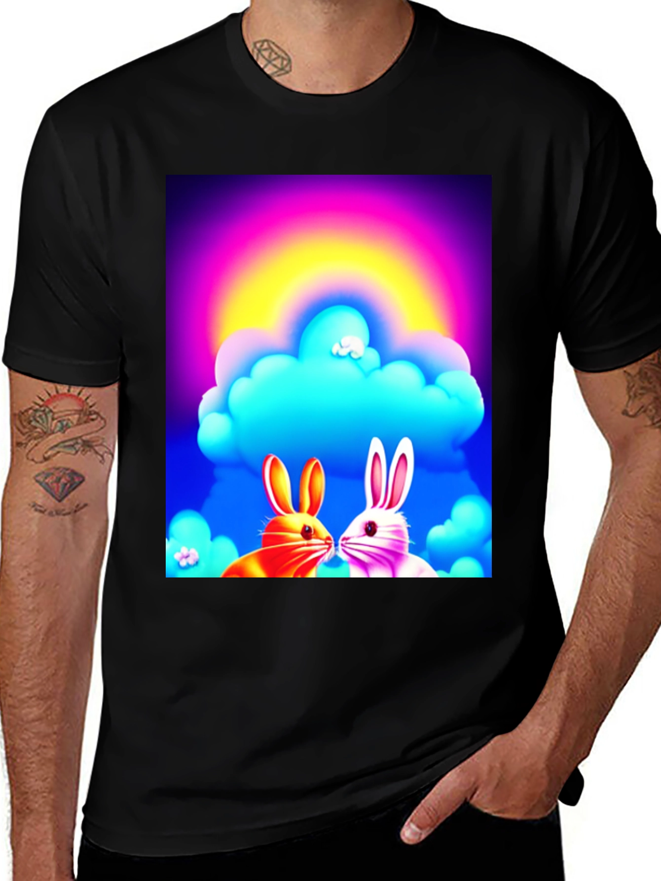 Variant 15 of Rainbow Bunny Love T-Shirt