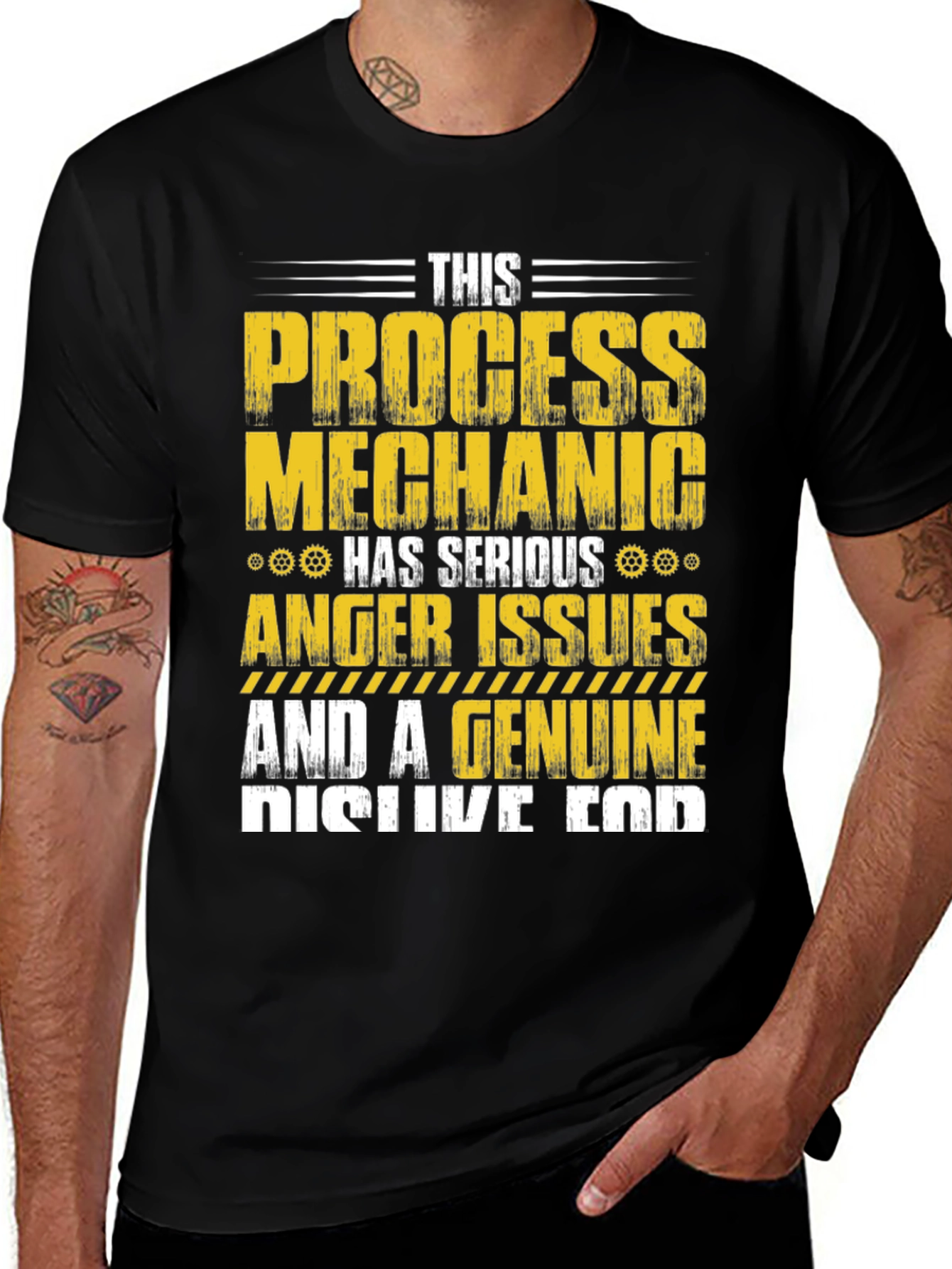Variant 10 of Process Mechanic T-Shirt: Serious Anger Issues & Distinctive End